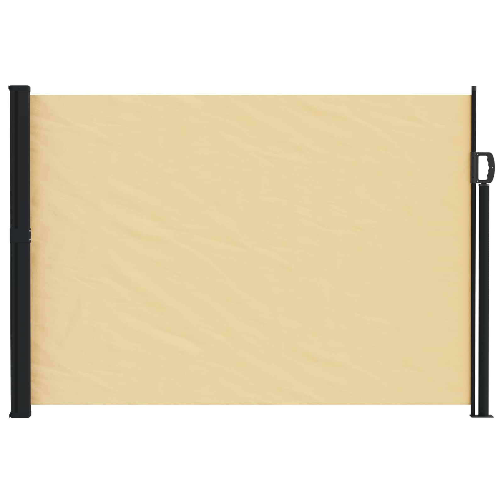 vidaXL Ausziehbares Seitenmarkise Sand 300 x 117 cm Polyester