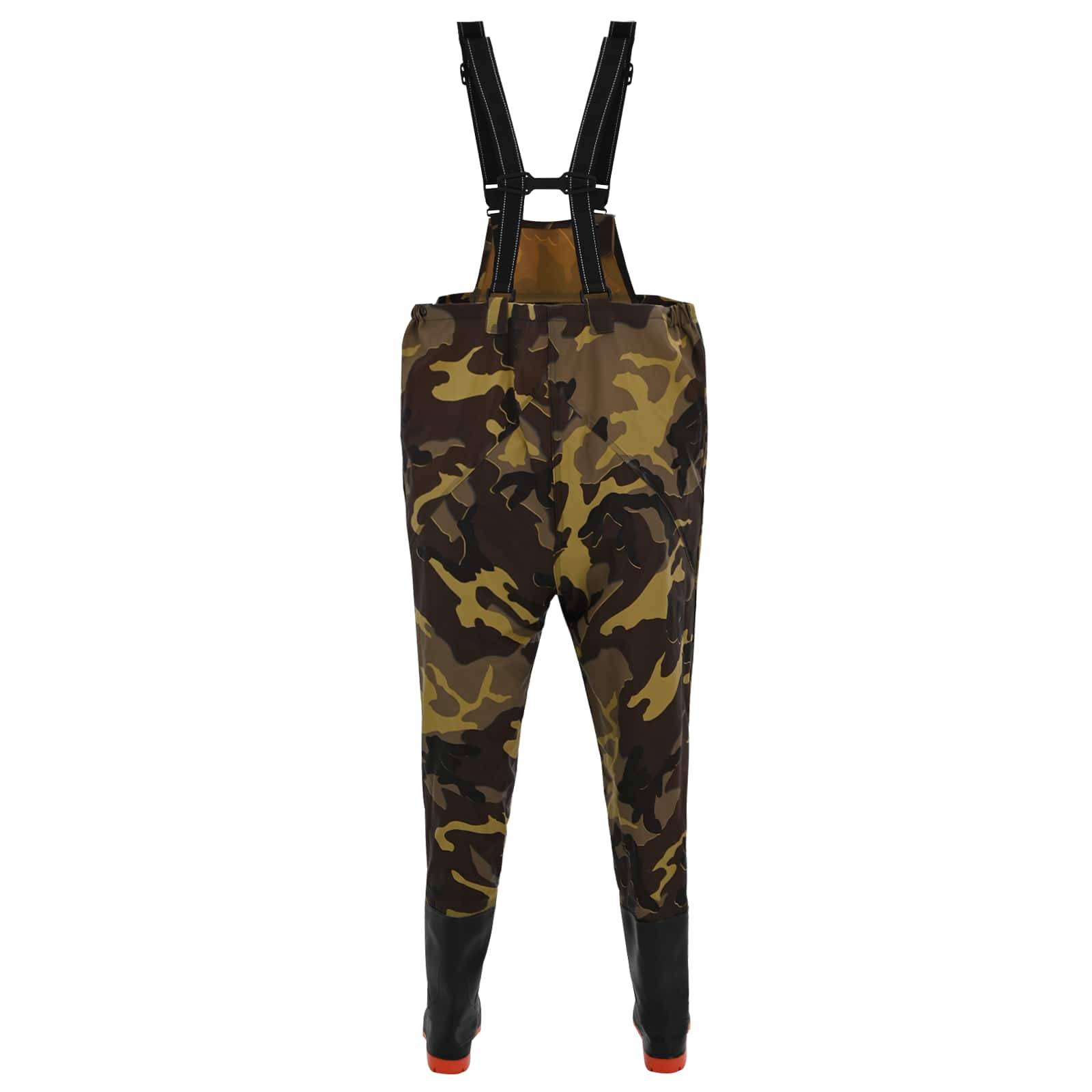 vidaXL Wathose mit Stiefeln PVC-beschichtetes Polyester Größe 43