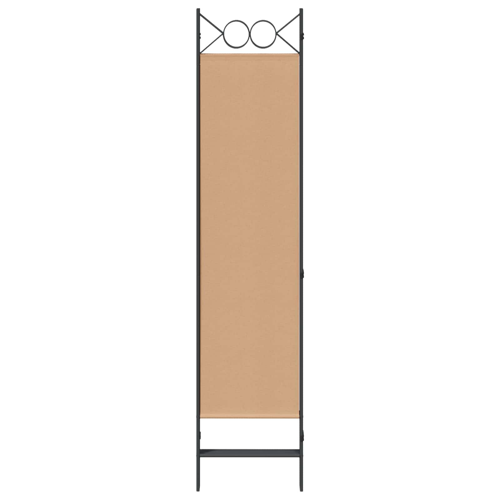 vidaXL 4-teiliger Raumteiler Beige 160 x 180 cm Stoff