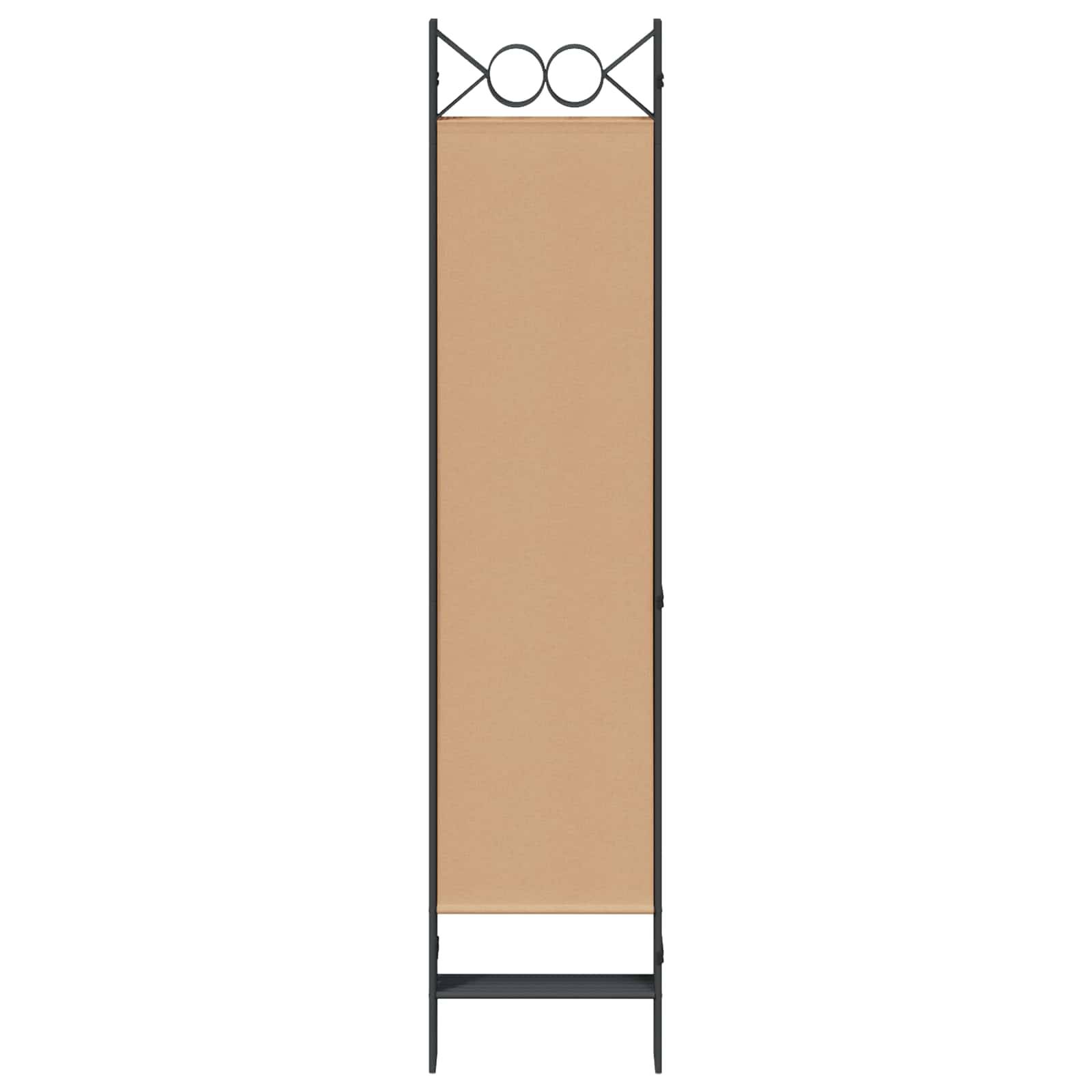 vidaXL 6-teiliger Raumtrenner Beige 240 x 180 cm Stoff