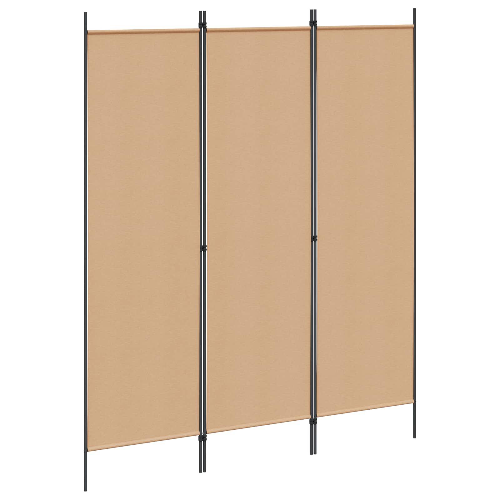vidaXL Raumteiler Beige 150 x 180 cm Stoff