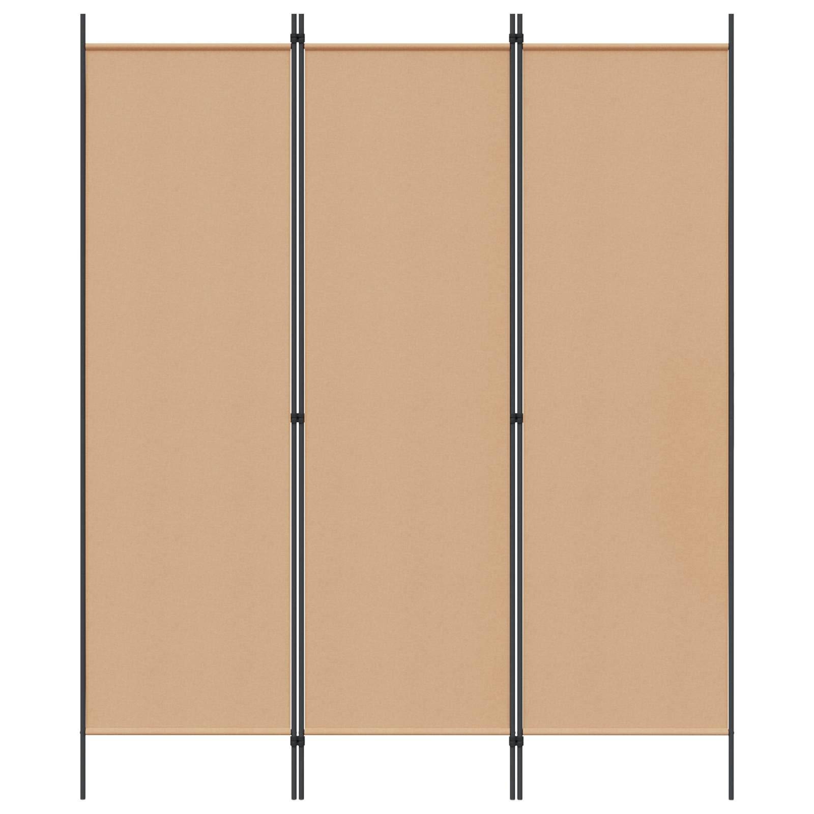 vidaXL Raumteiler Beige 150 x 180 cm Stoff