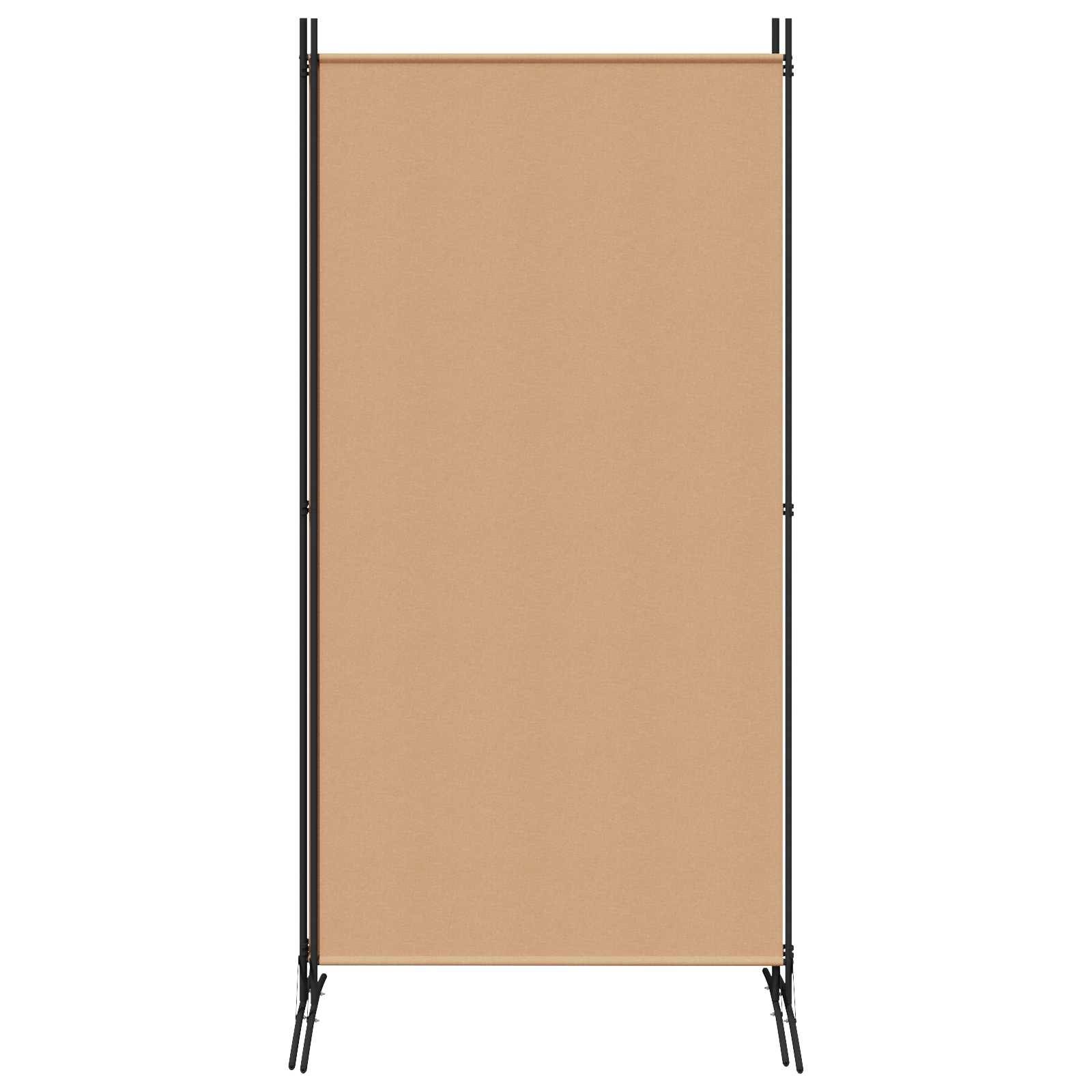 vidaXL 3-teiliger Raumteiler Beige 260 x 180 cm Stoff