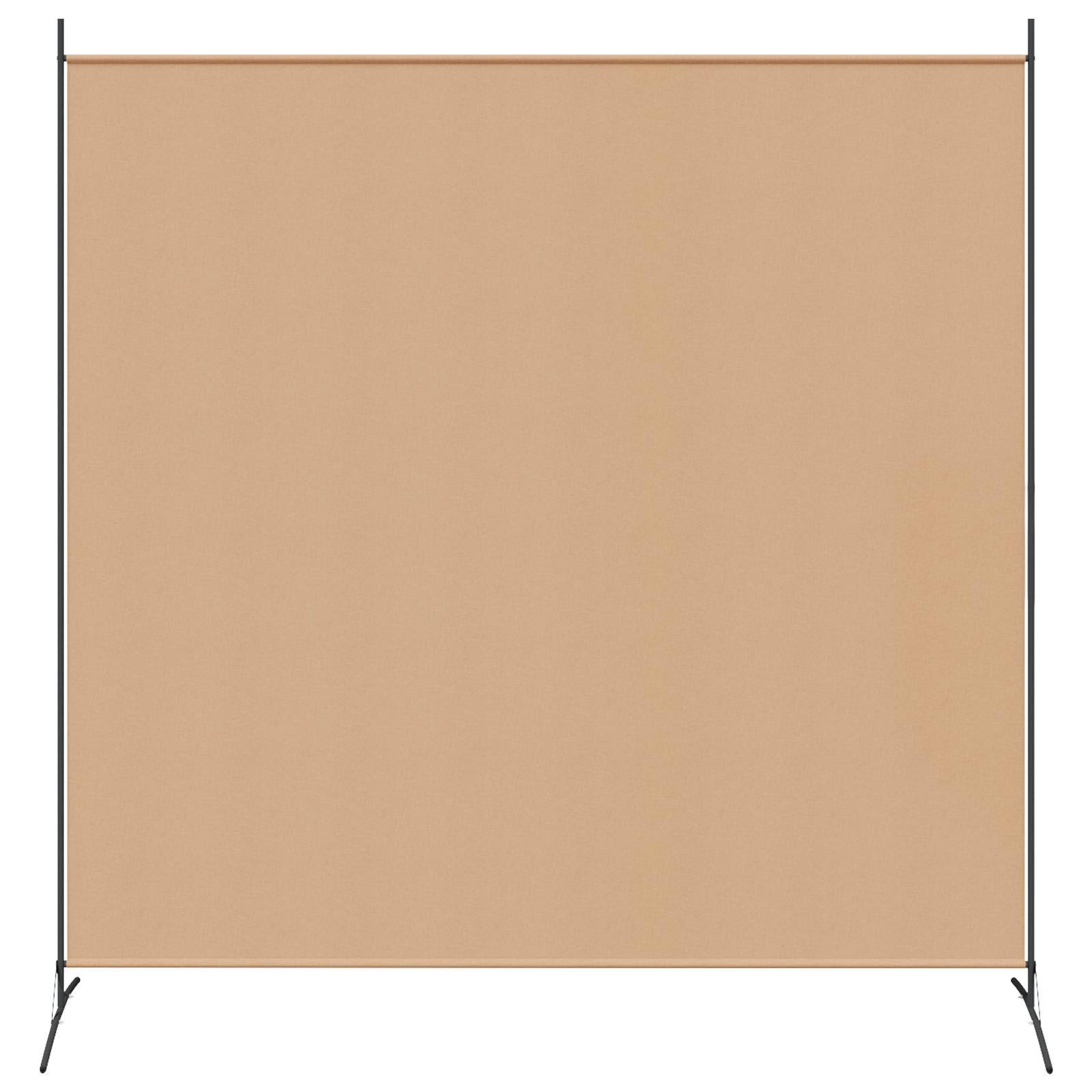 vidaXL Einzel Panel Raumteiler Beige 175 x 180 cm Stoff