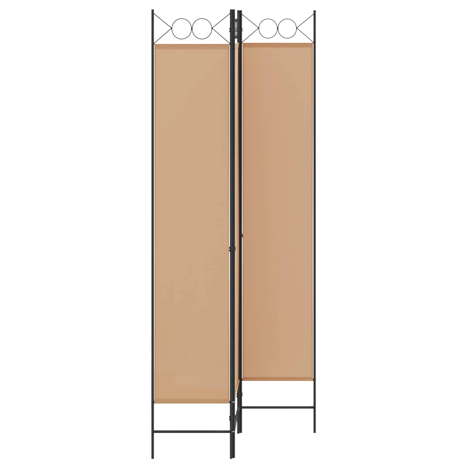 vidaXL 3-teiliger Raumteiler Beige 120 x 220 cm Stoff
