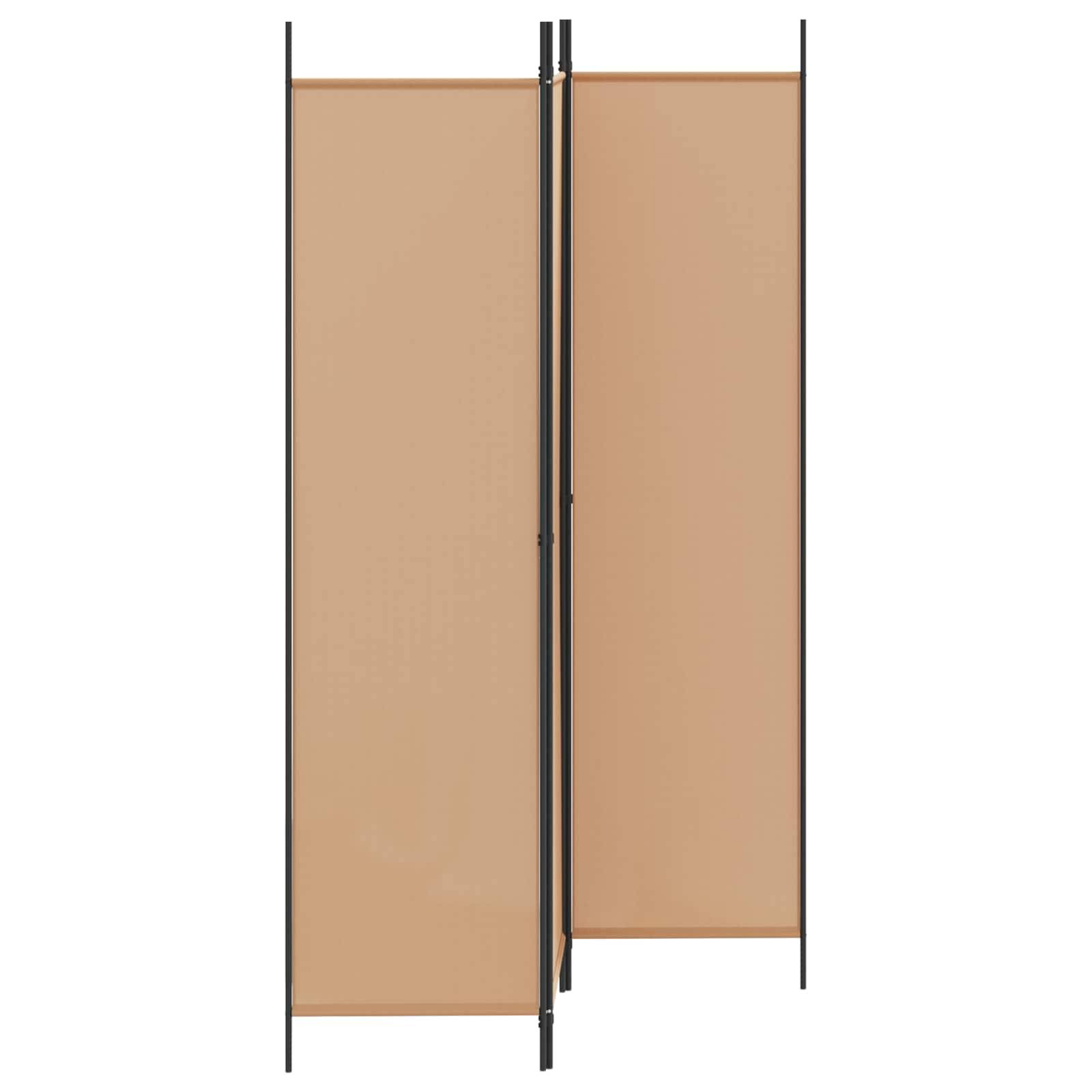 vidaXL 3-teiliger Raumteiler Beige 150 x 200 cm Stoff