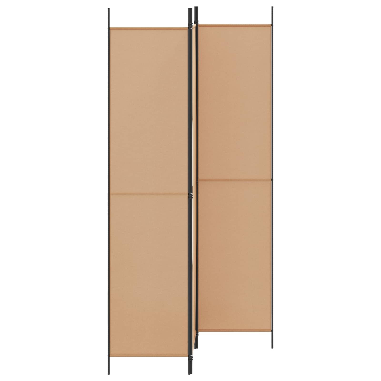 vidaXL 3-teiliger Raumteiler Beige 150 x 220 cm Stoff