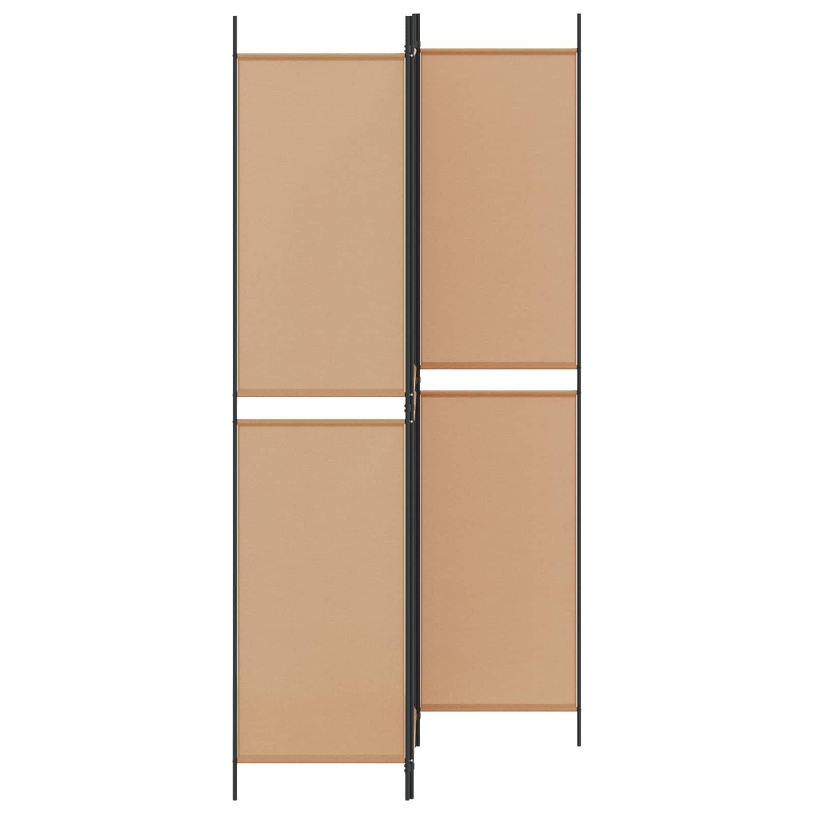 vidaXL 3-teiliger Raumteiler Beige 150 x 220 cm Stoff