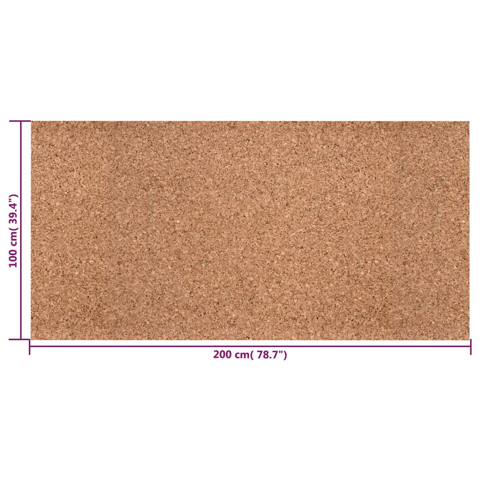 vidaXL Korkrolle Braun 100 x 200 x 0,2 cm Kork