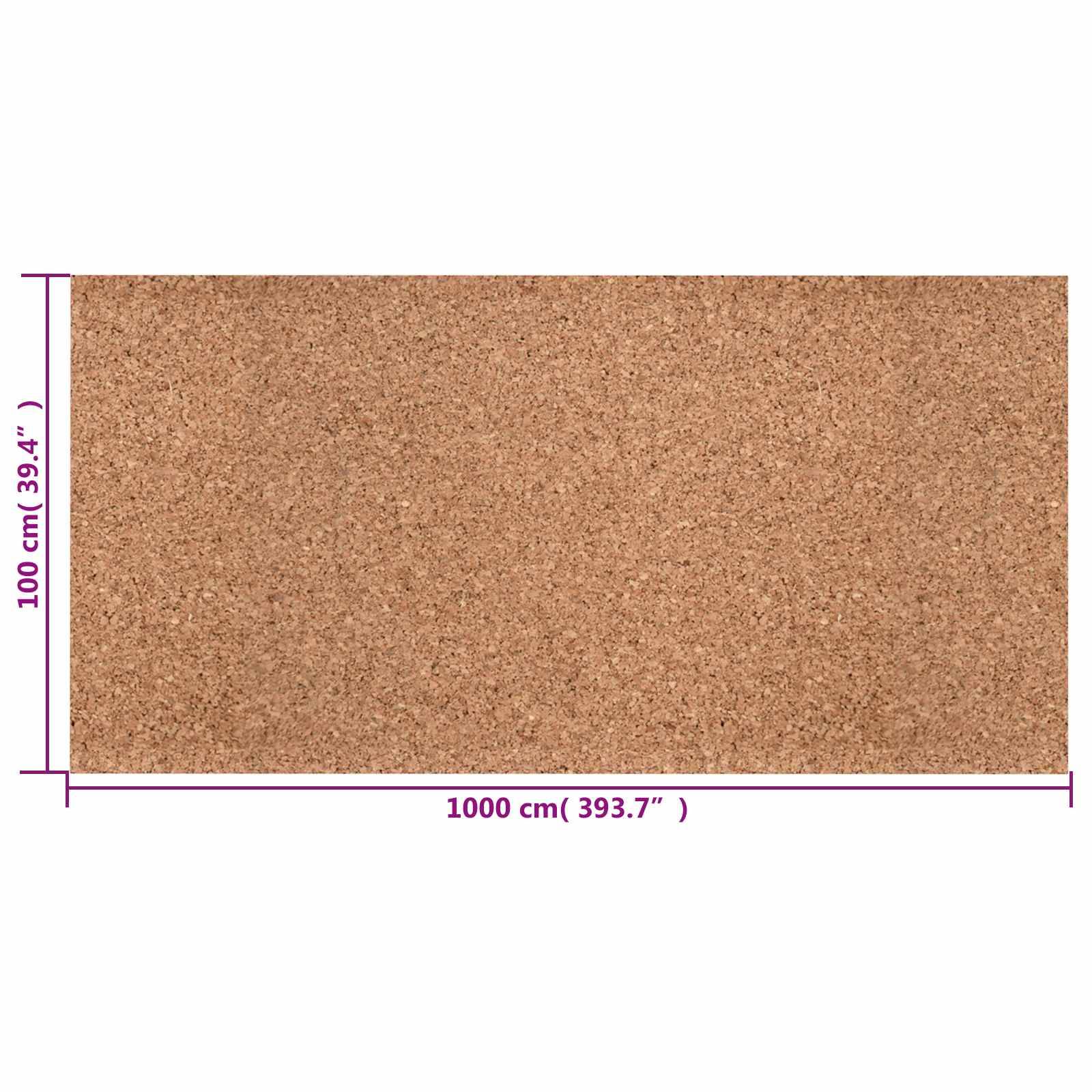 vidaXL Korkrolle Braun 100 x 1000 x 0,2 cm Kork