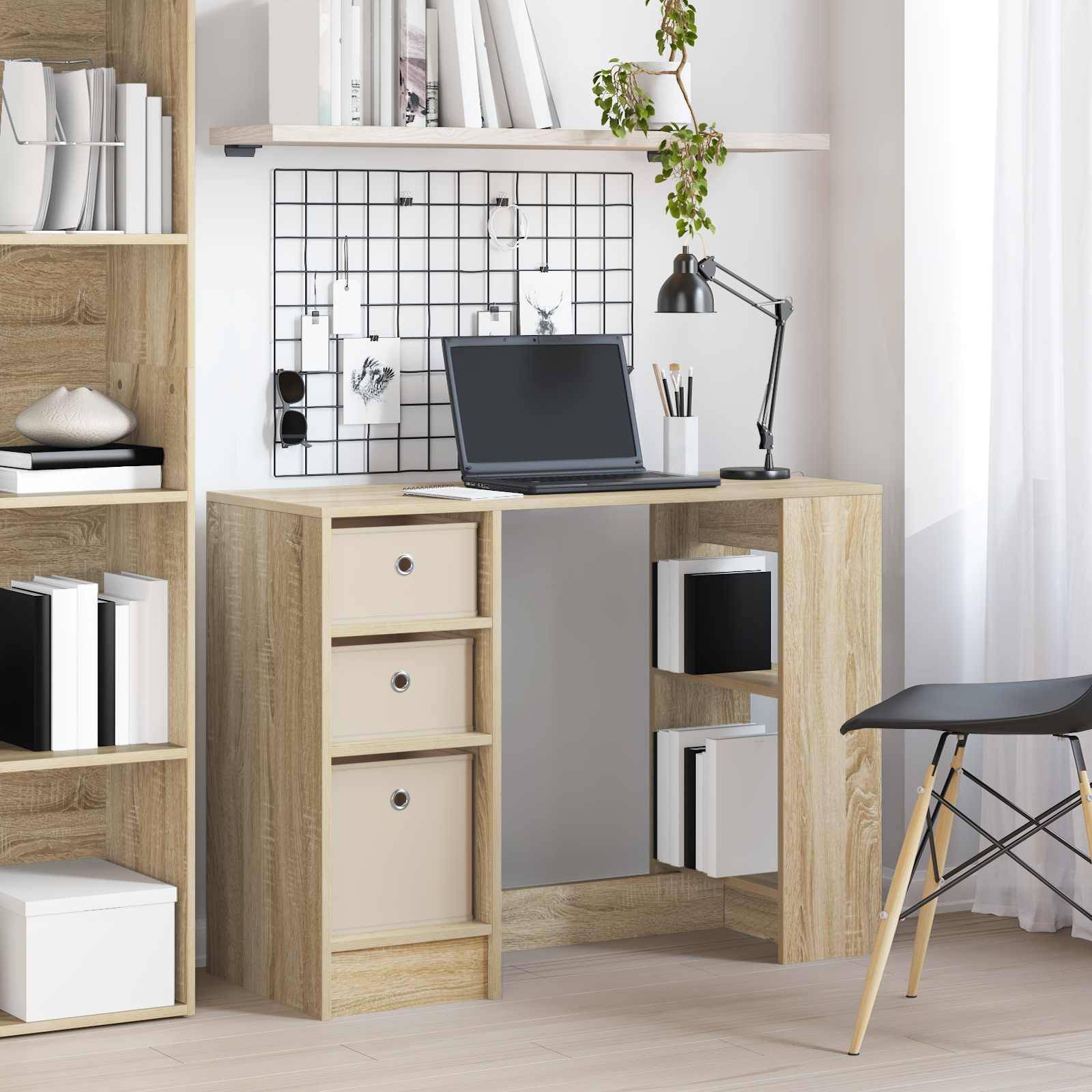 vidaXL Schreibtisch Sonoma-Eiche 100 x 40 x 75 cm Holzwerkstoff