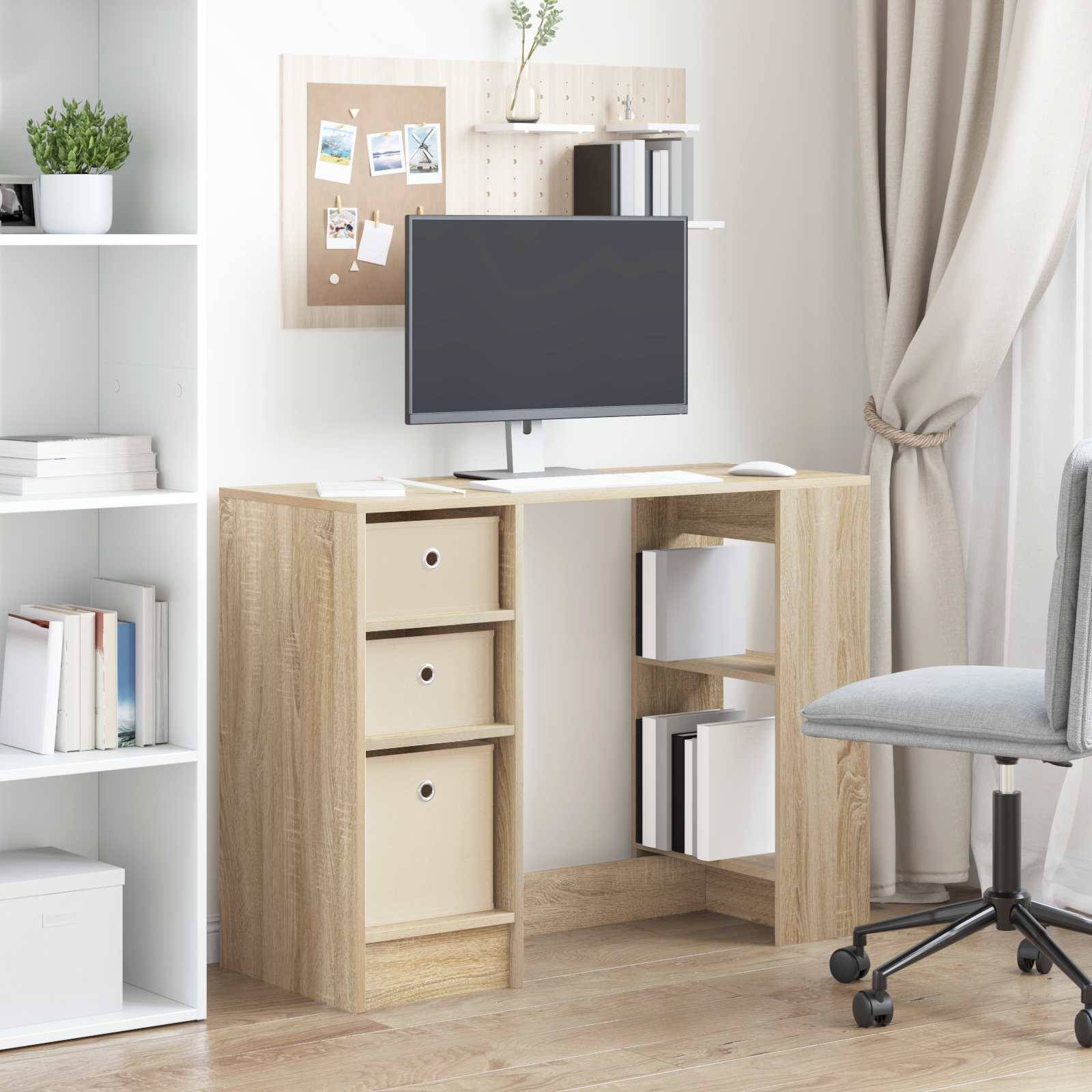 vidaXL Schreibtisch Sonoma-Eiche 100 x 40 x 75 cm Holzwerkstoff