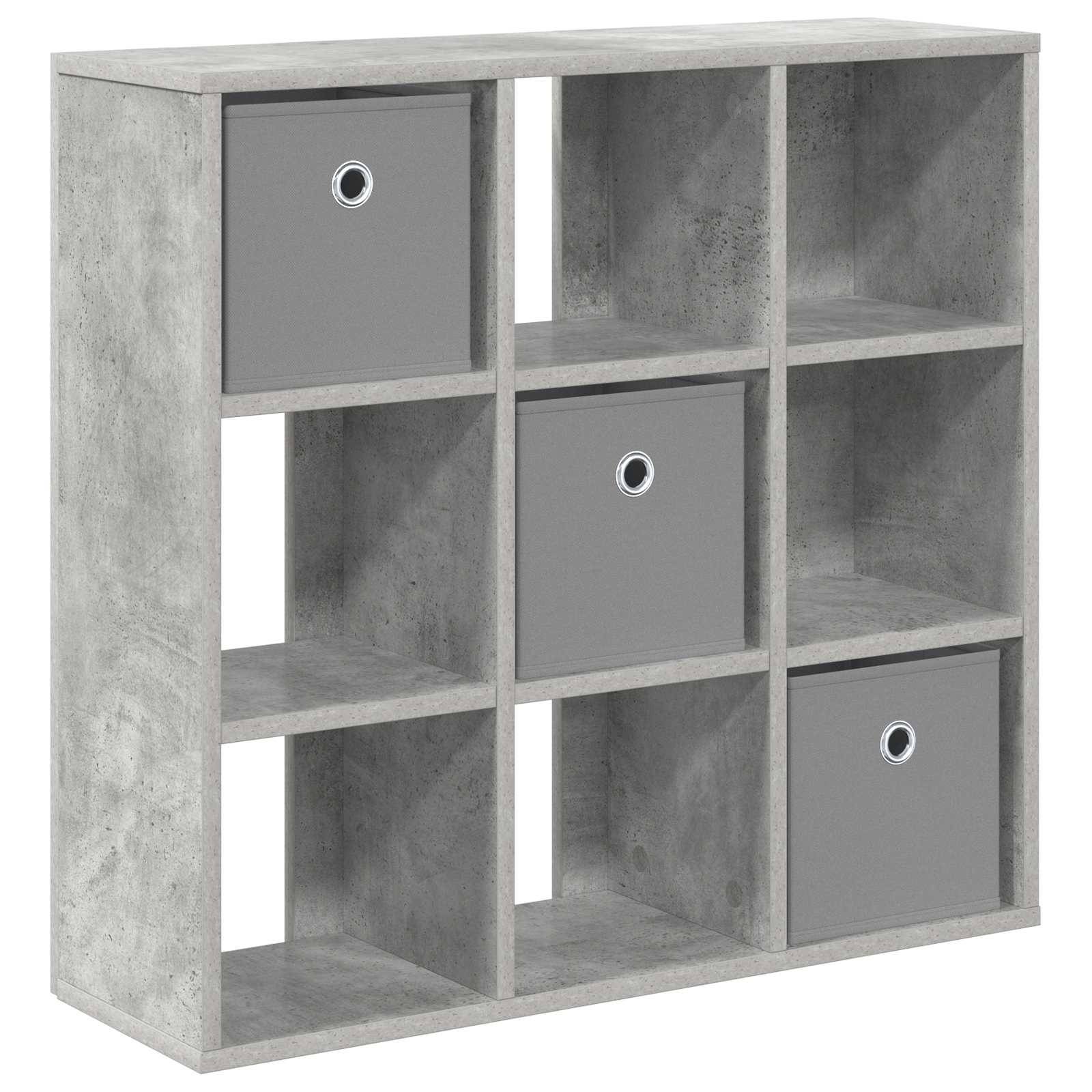 vidaXL Sideboard mit Schubladen Beton Grau 73,5 x 24 x 69,5 cm