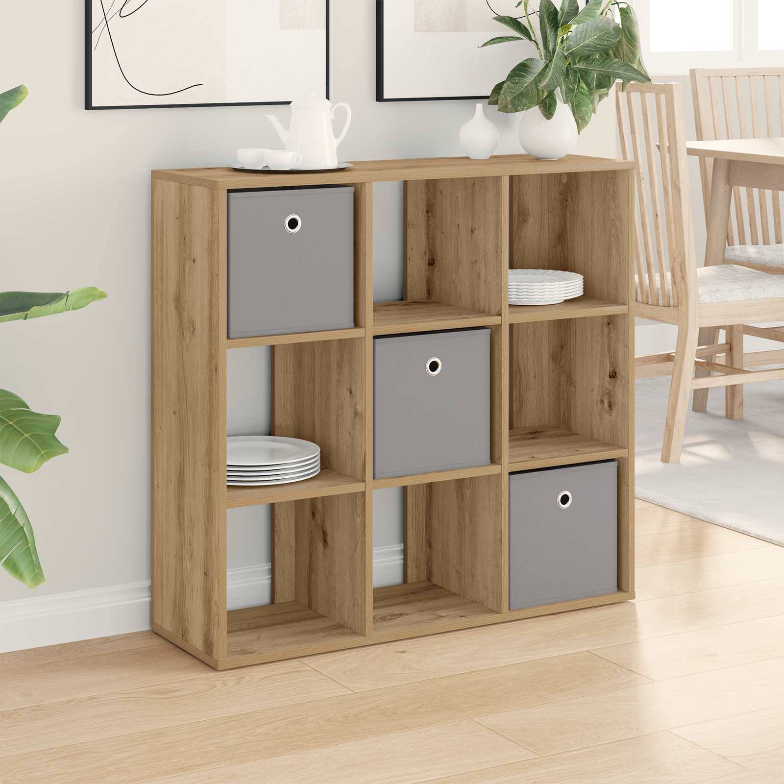 vidaXL Sideboard mit Schubladen Artisan-Eiche 88,5 x 29 x 84,5 cm