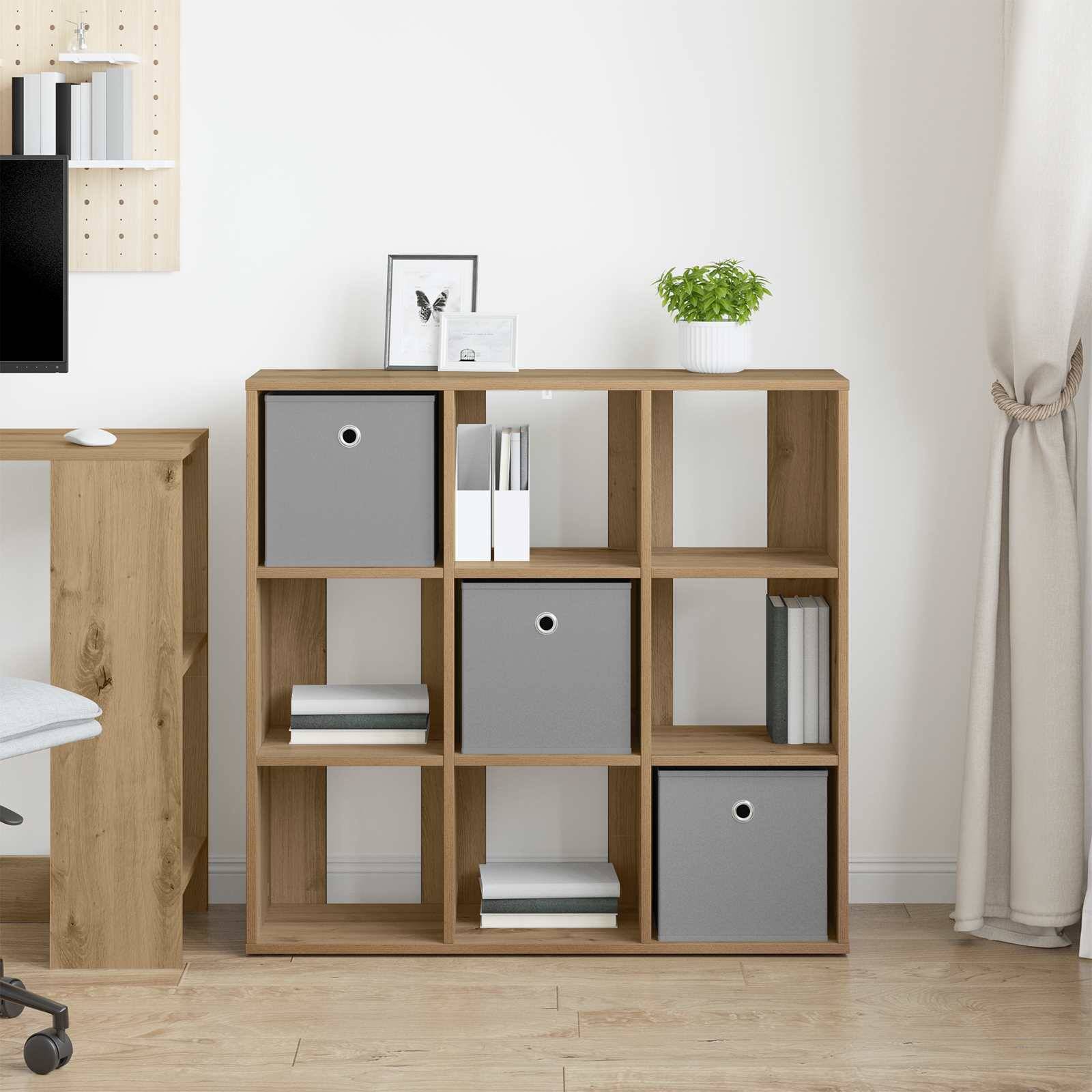 vidaXL Sideboard mit Schubladen Artisan-Eiche 88,5 x 29 x 84,5 cm
