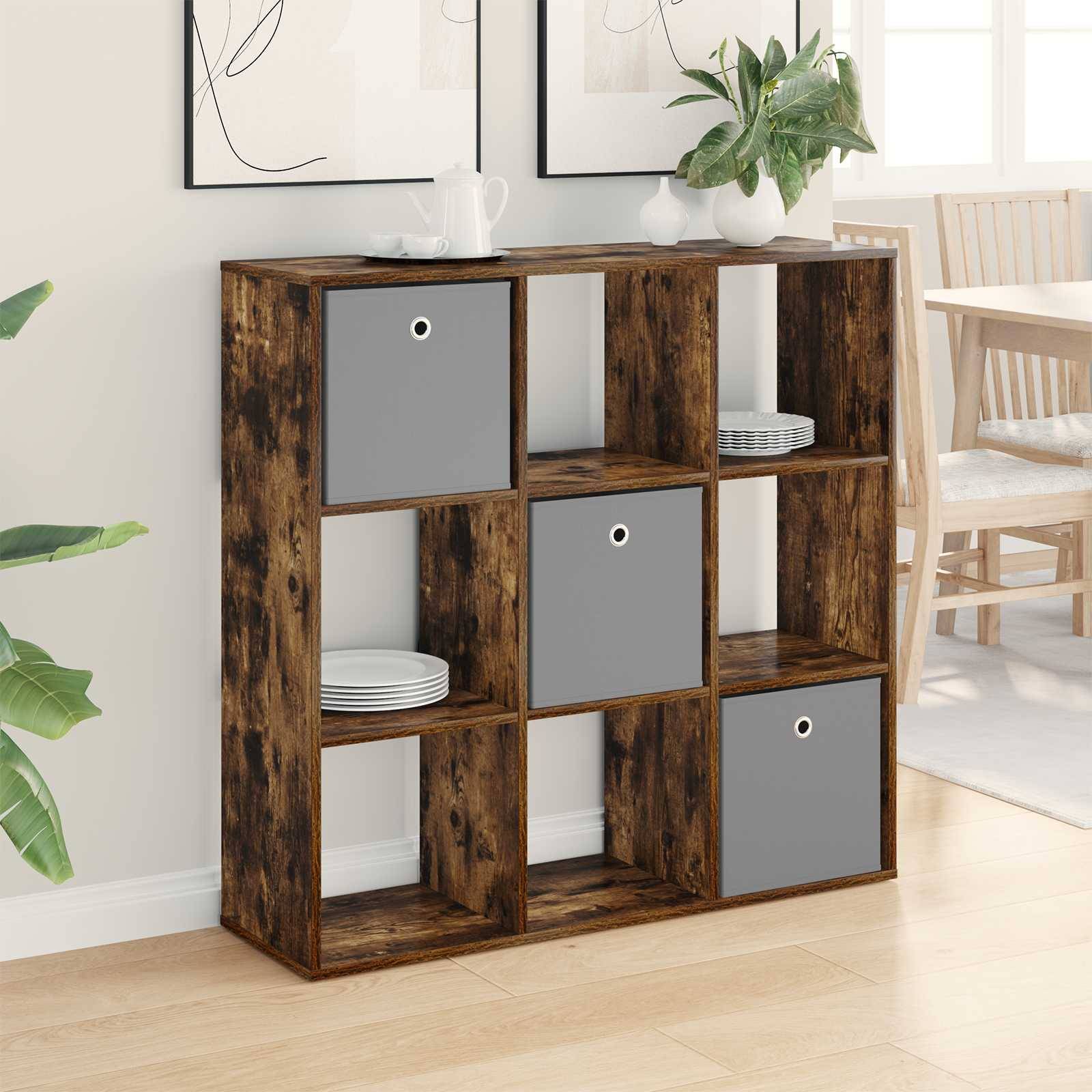 vidaXL Sideboard mit Schubladen Geräucherte Eiche 102 x 31 x 99,5 cm