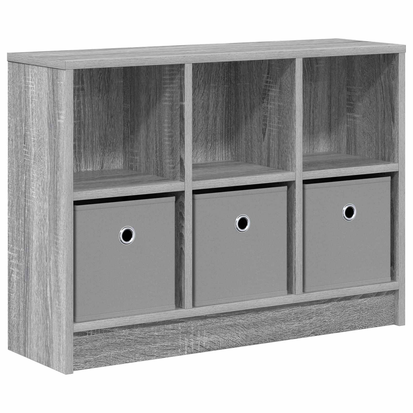 vidaXL Sideboard mit Schubladen Graues Sonoma 73,5 x 22,5 x 53,5 cm