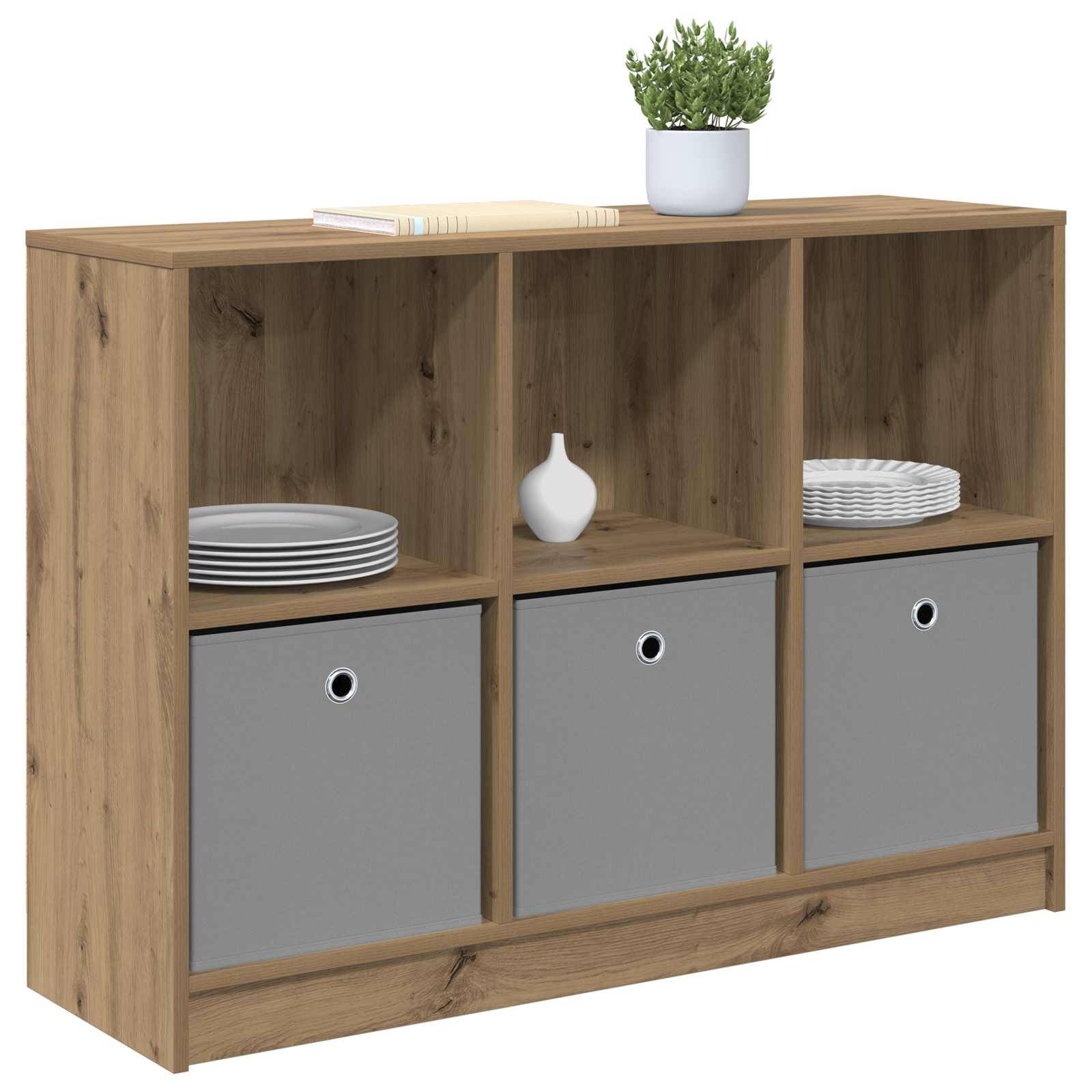 vidaXL Sideboard mit Schubladen Artisan-Eiche 102 x 32 x 73,5 cm