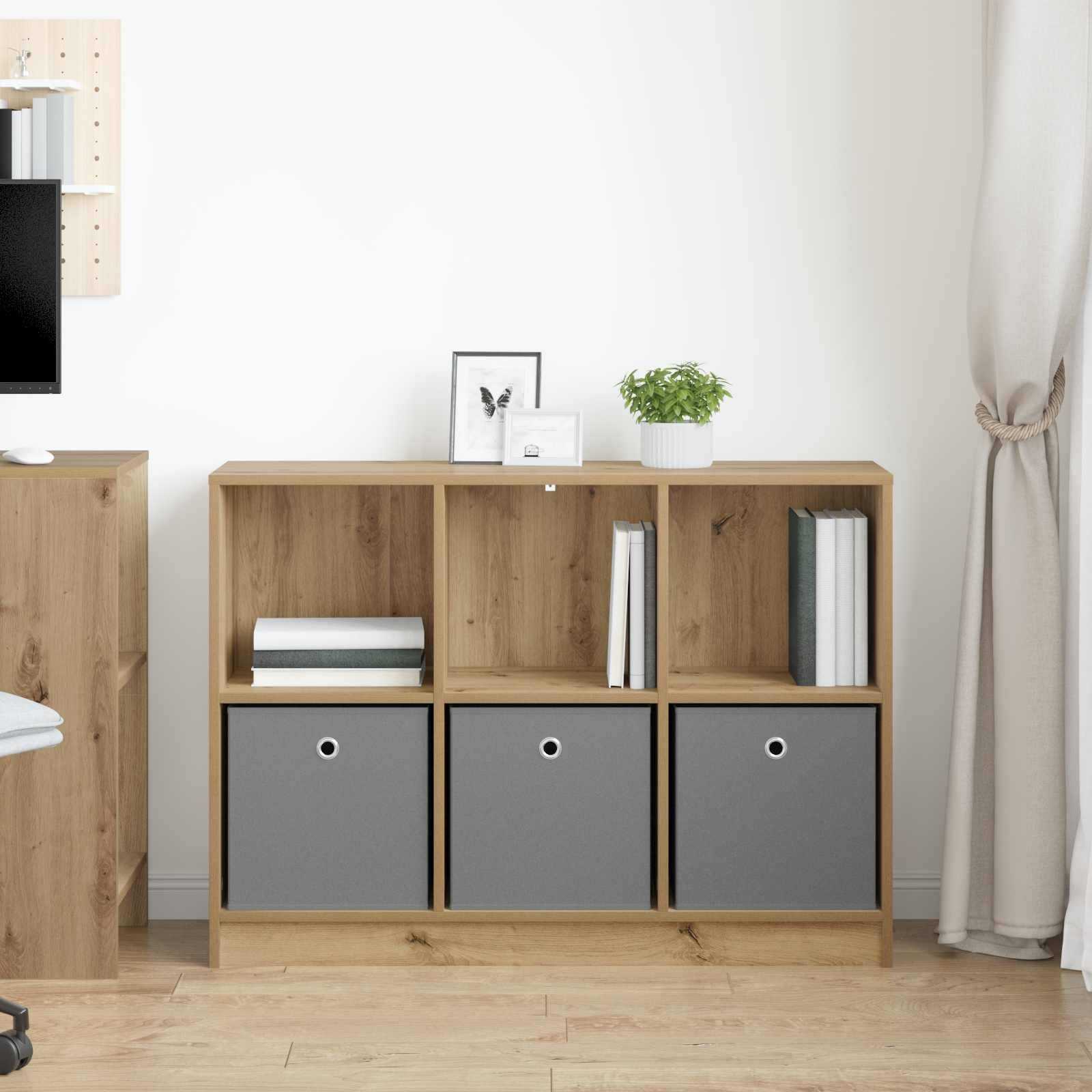 vidaXL Sideboard mit Schubladen Artisan-Eiche 102 x 32 x 73,5 cm