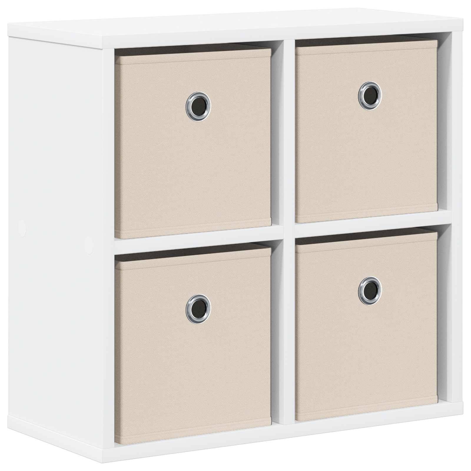 vidaXL Sideboard mit Schubladen Weiß 49,5 x 22 x 47 cm