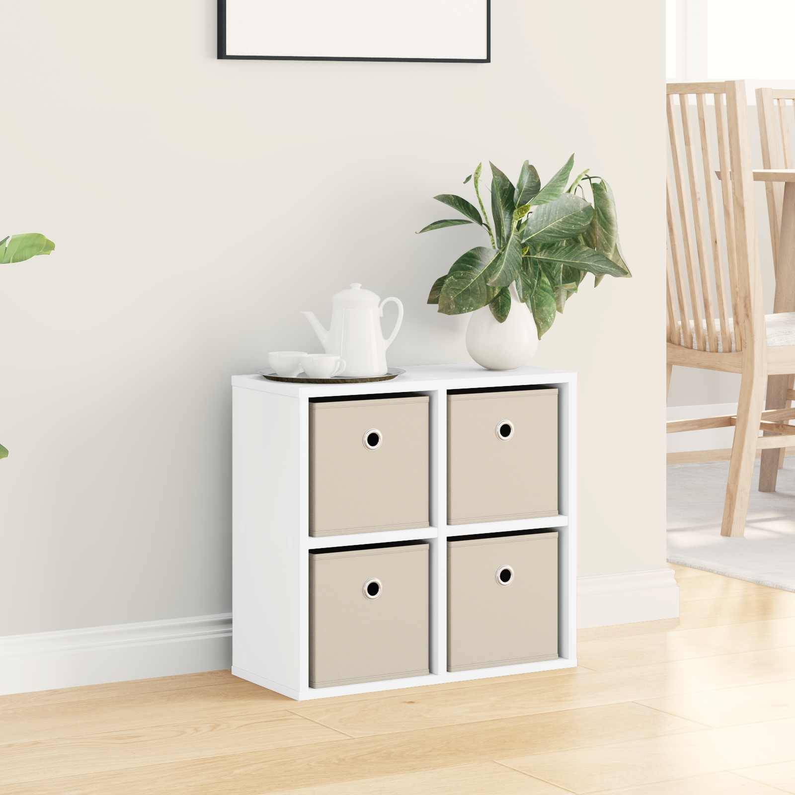 vidaXL Sideboard mit Schubladen Weiß 49,5 x 22 x 47 cm
