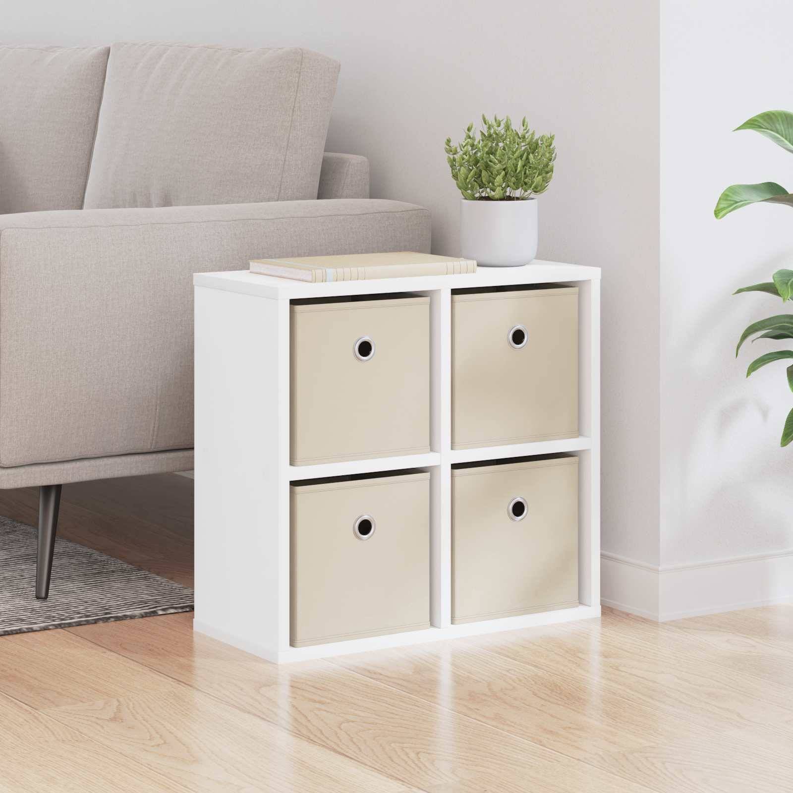 vidaXL Sideboard mit Schubladen Weiß 49,5 x 22 x 47 cm