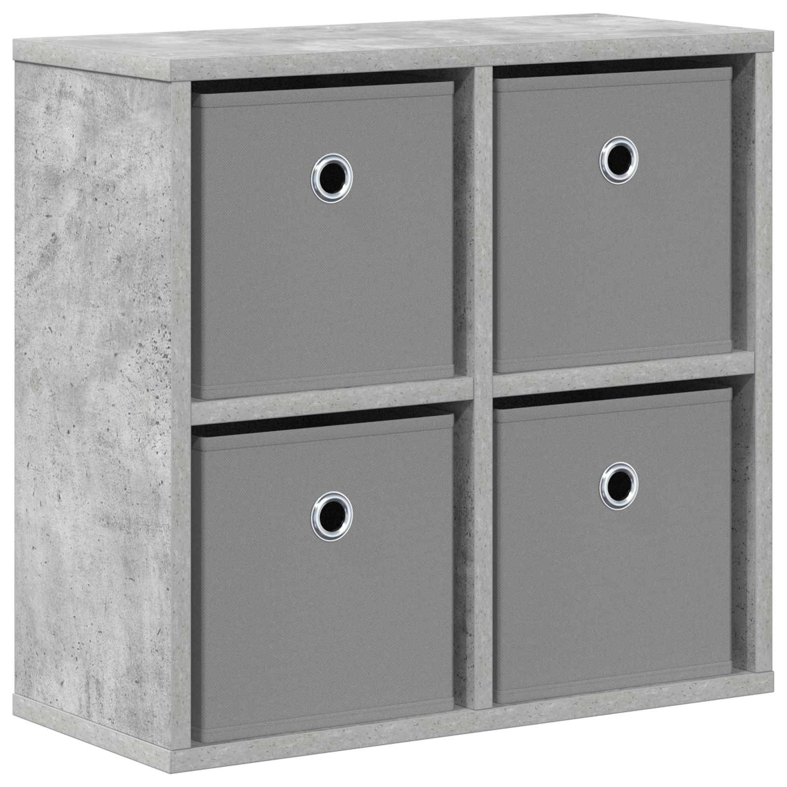 vidaXL Sideboard mit Schubladen Beton Grau 49,5 x 22 x 47 cm
