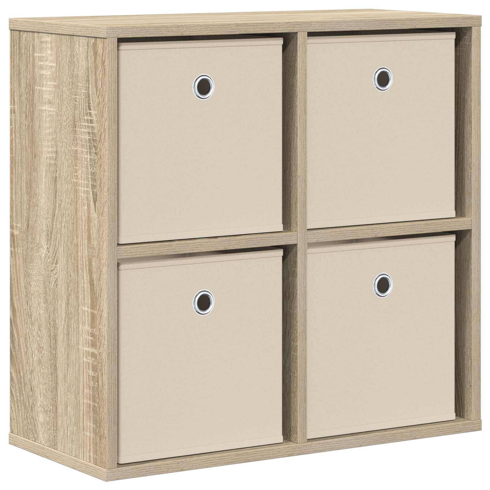 vidaXL Sideboard mit Schubladen Sonoma-Eiche 59,5 x 27 x 57 cm