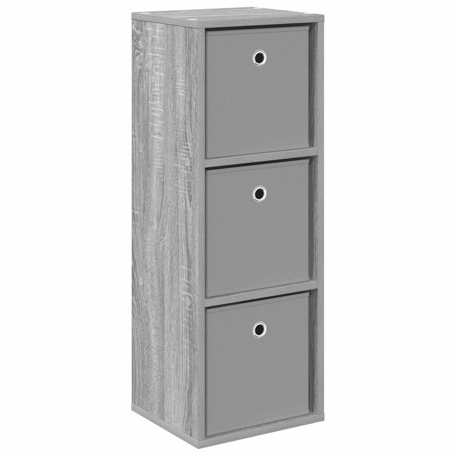 vidaXL Sideboard mit Schubladen Graues Sonoma 30,5 x 27 x 84,5 cm