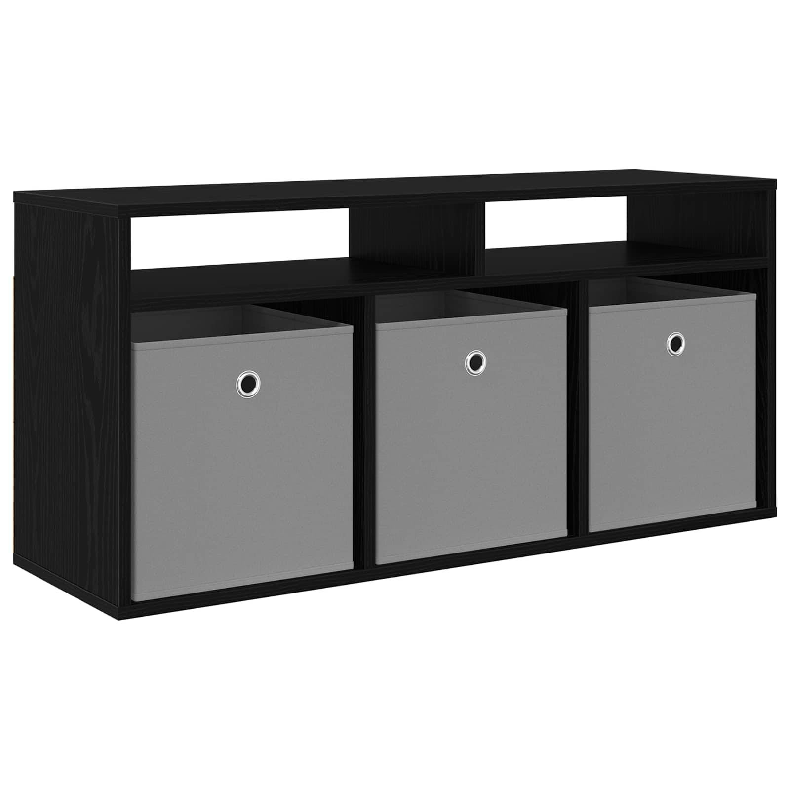 vidaXL Lowboard mit Schubladen Schwarz Eichen-Optik 102 x 32 x 48,5 cm