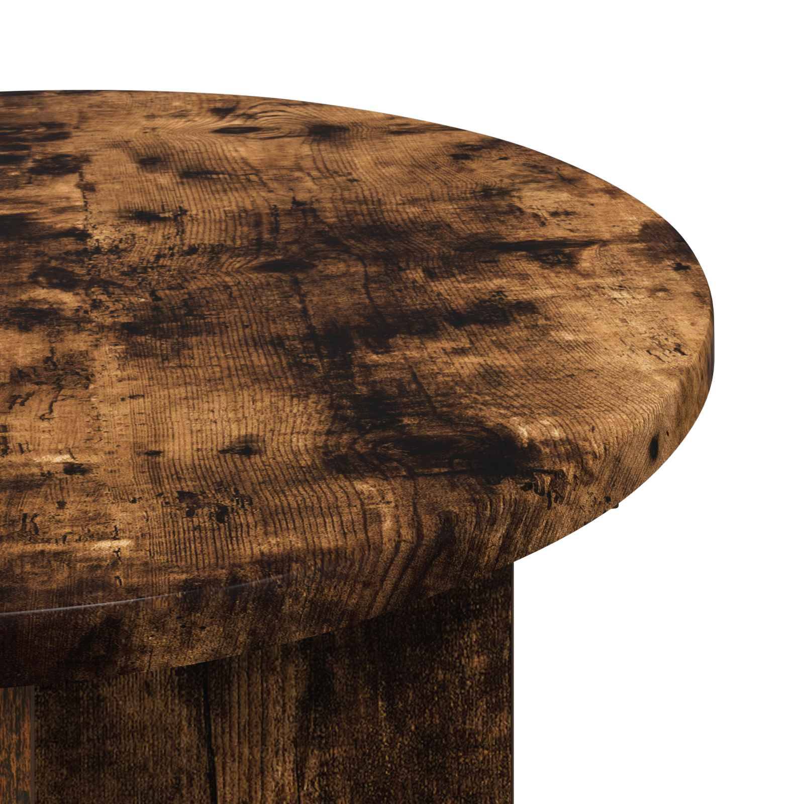 vidaXL Beistelltisch Geräucherte Eiche Ø 39 x 38 cm Holzwerkstoff