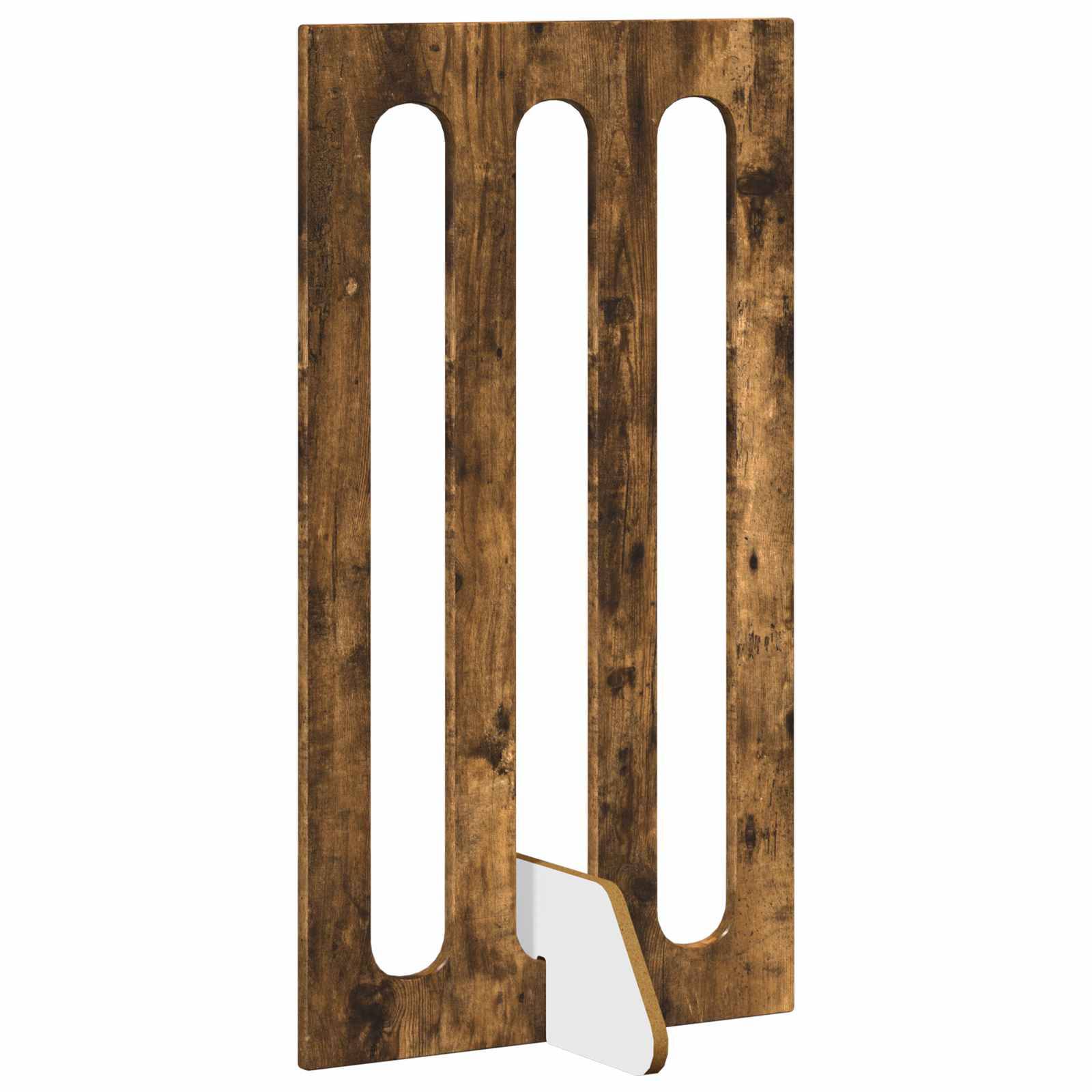 vidaXL Faltbarer Haustierzaun 2 pcs Geräucherte Eiche Holzwerkstoff