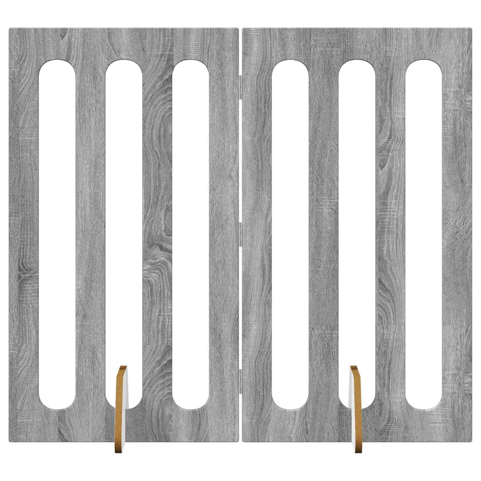 vidaXL Faltbarer Haustierzaun 2 pcs Graues Sonoma 100,5 x 38 x 90 cm