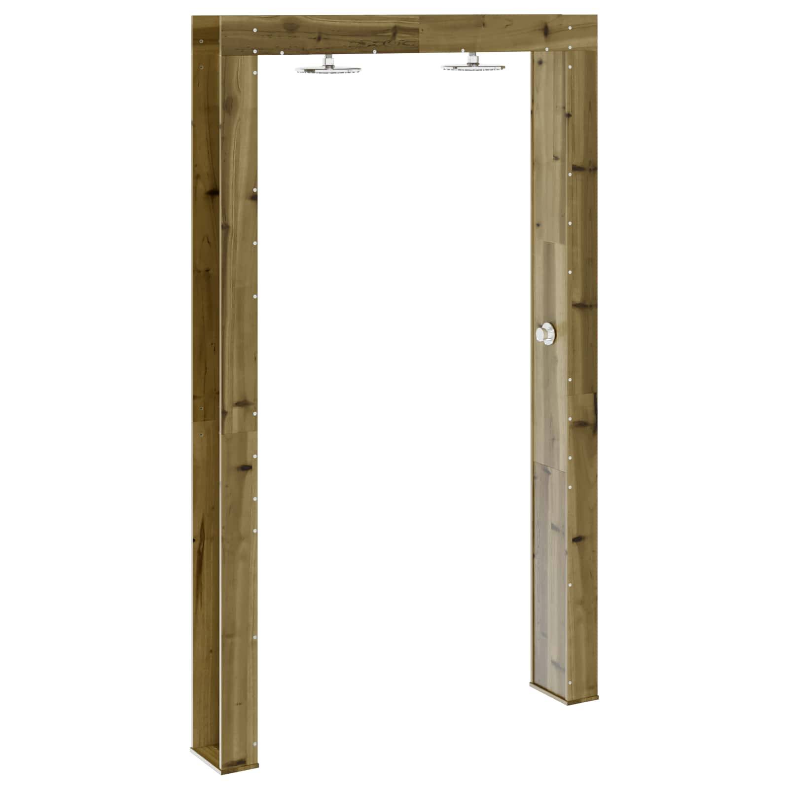 vidaXL Outdoor-Dusche Natur 137 x 23 x 226 cm