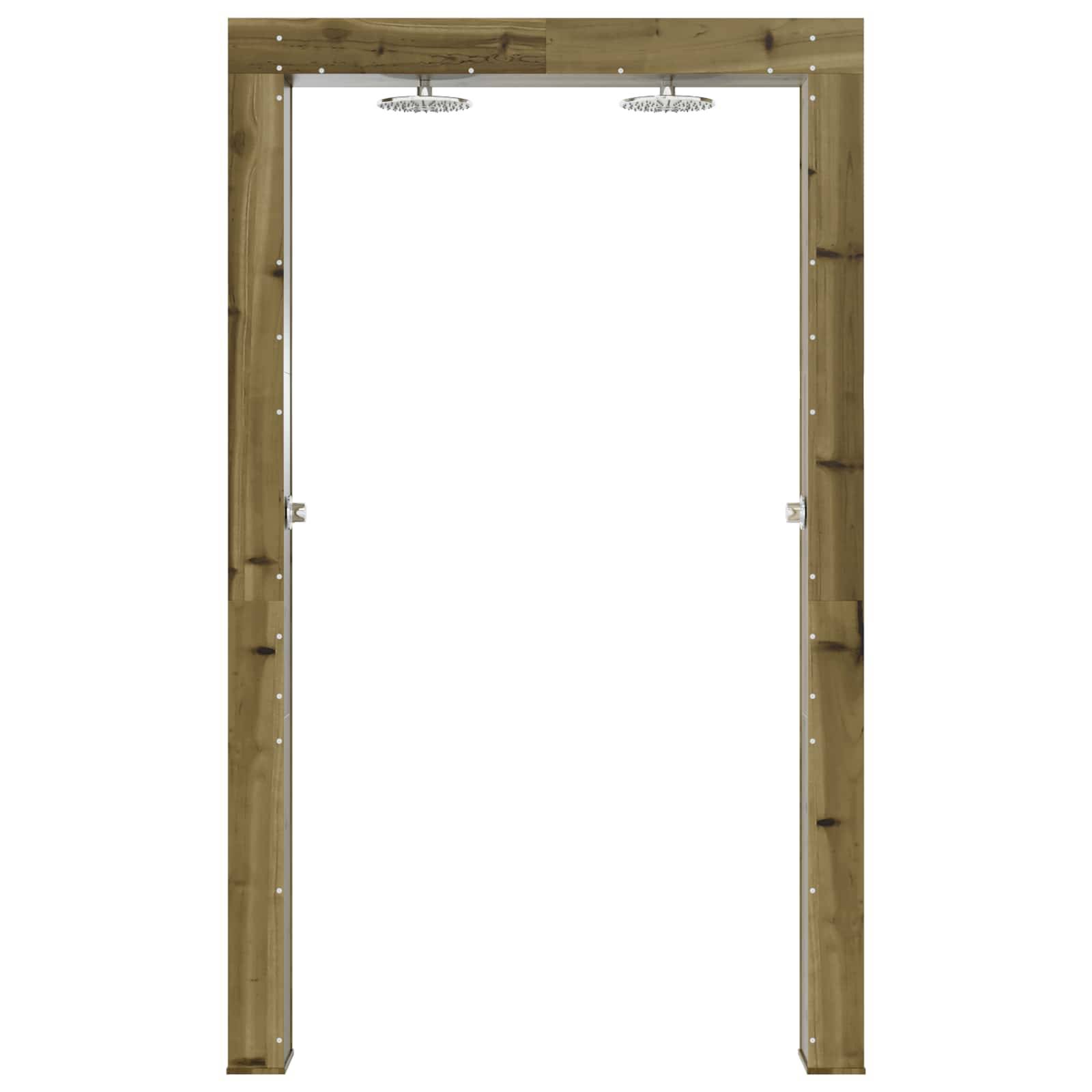 vidaXL Outdoor-Dusche Natur 137 x 23 x 226 cm