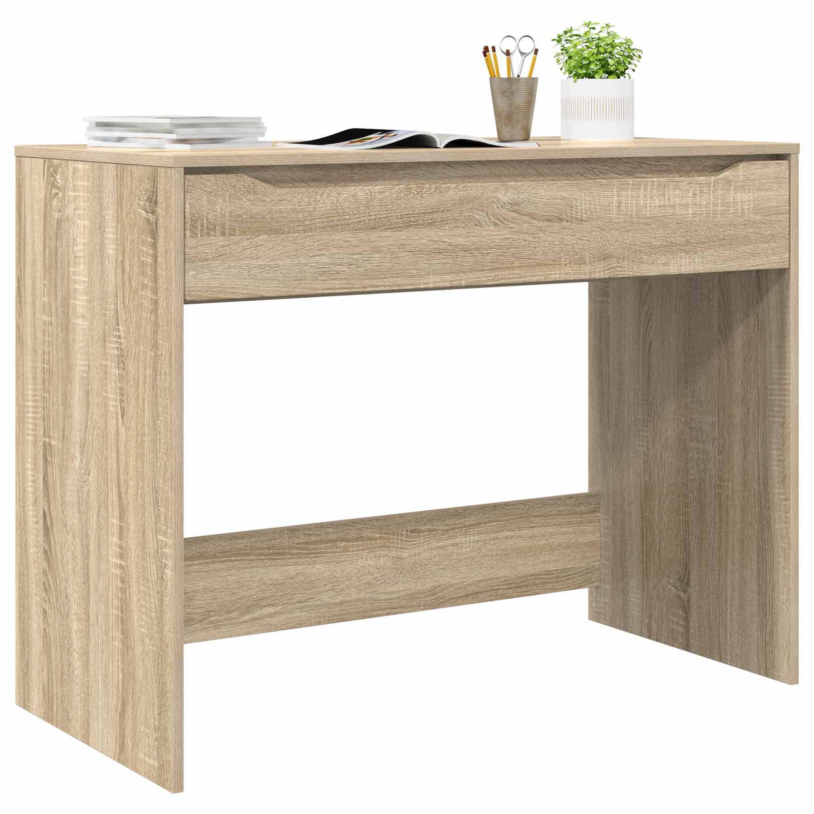 vidaXL Schreibtisch Sonoma-Eiche 100 x 50 x 78 cm Holzwerkstoff