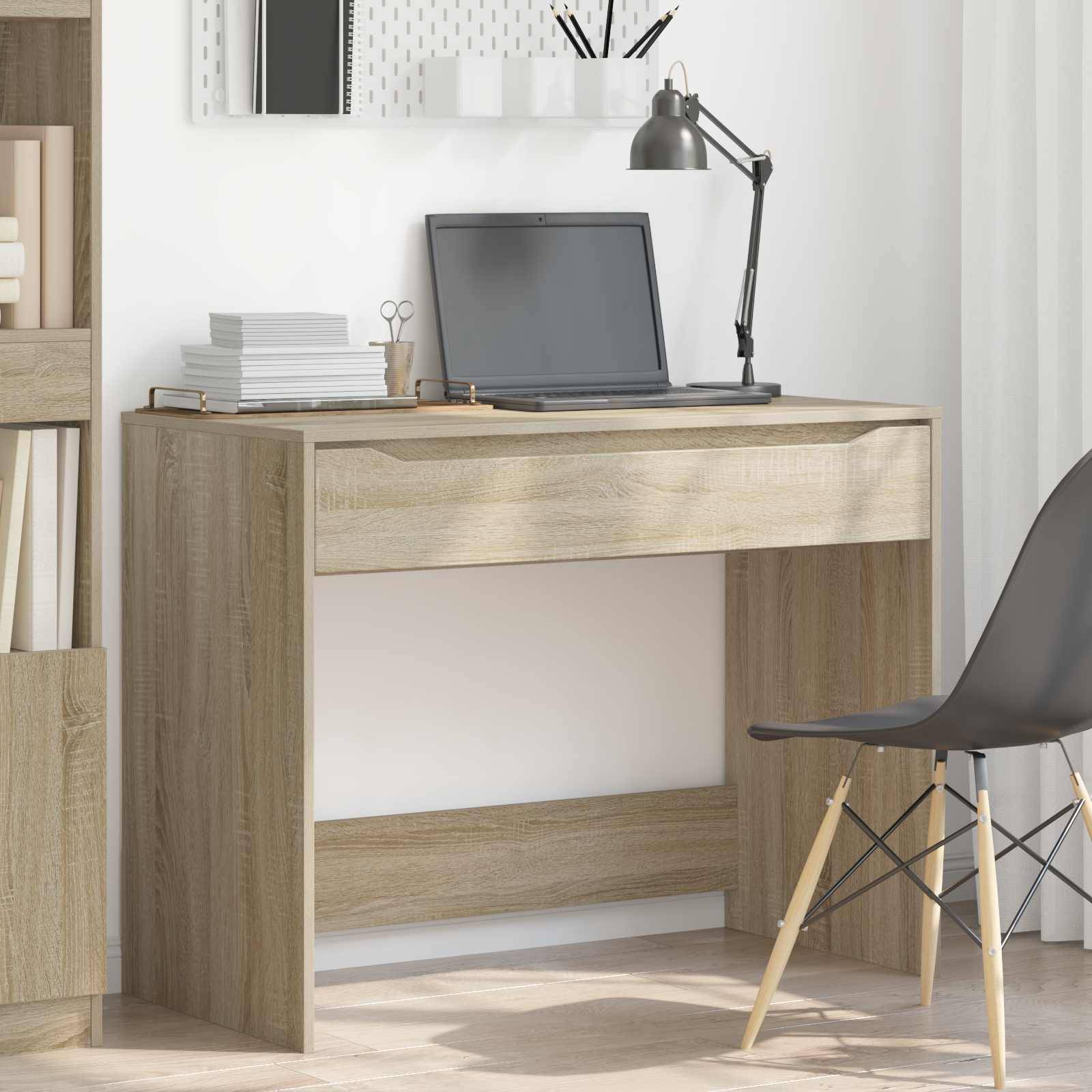vidaXL Schreibtisch Sonoma-Eiche 100 x 50 x 78 cm Holzwerkstoff
