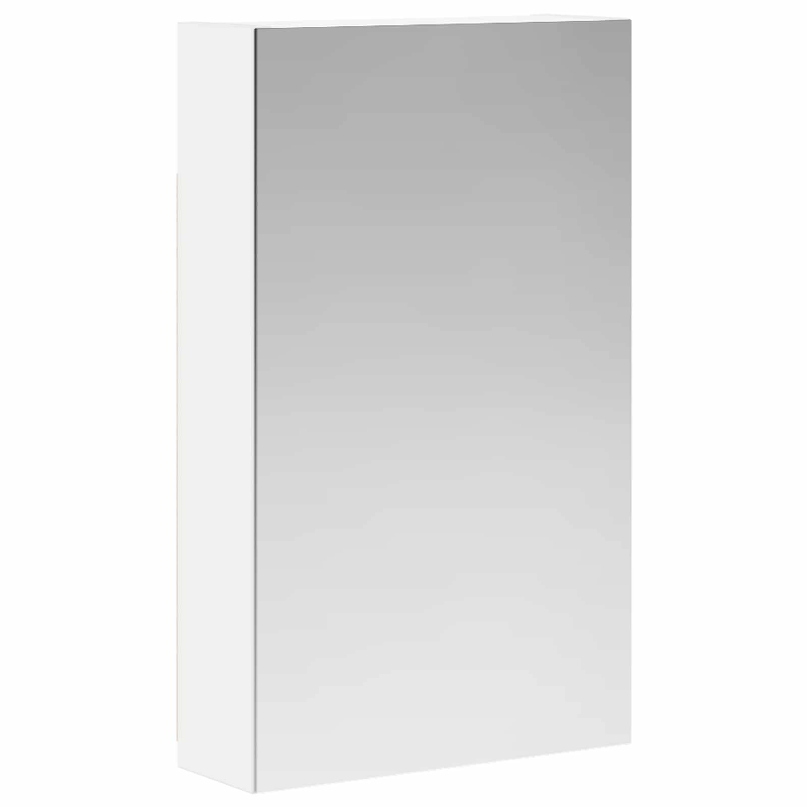 vidaXL Badezimmerspiegelschrank Weiß 30 x 10,5 x 50 cm Holzwerkstoff