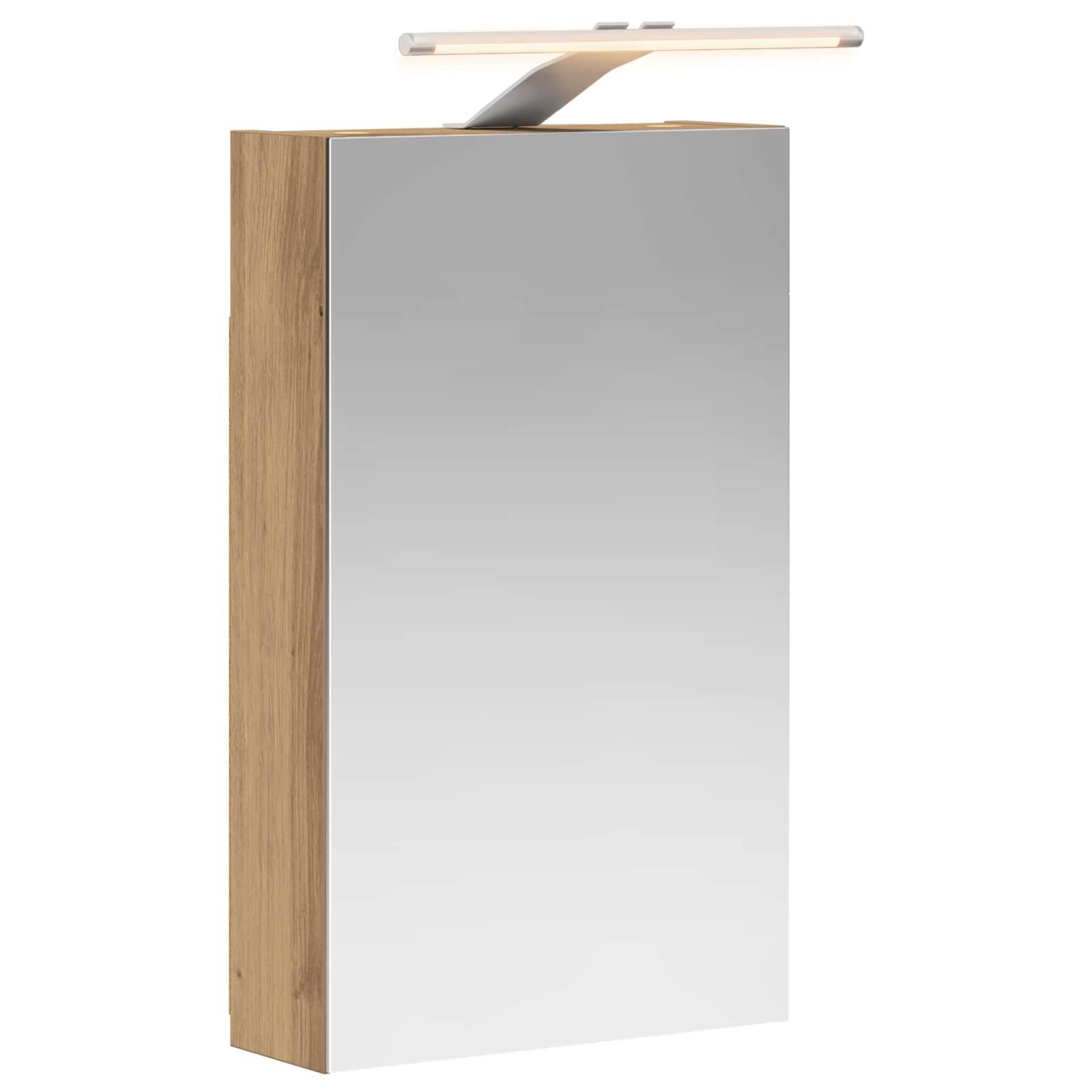 vidaXL Badezimmerspiegelschrank Kunsthandwerk Eiche 30 x 10,5 x 50 cm