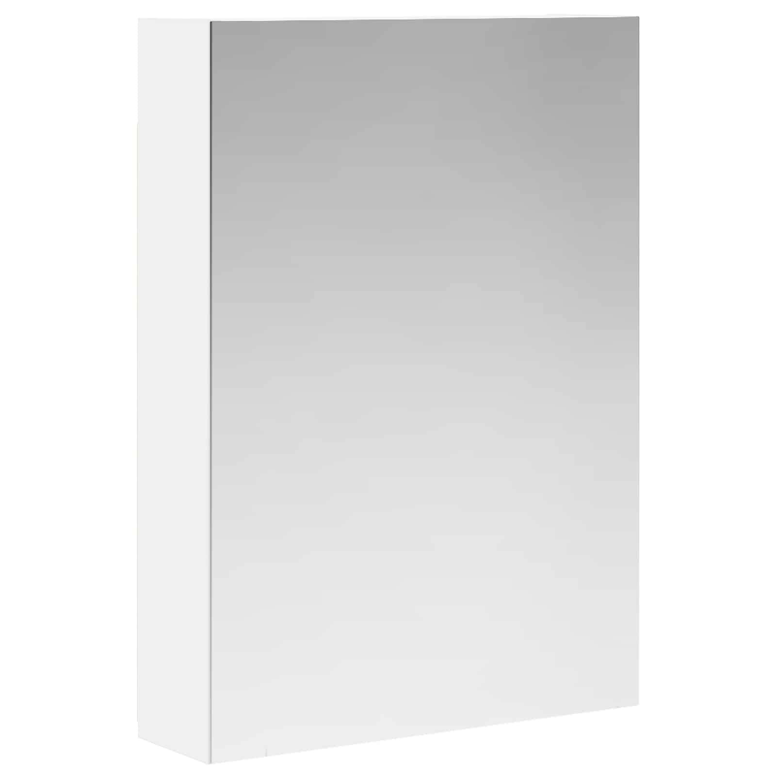 vidaXL Badezimmerspiegelschrank Weiß 50 x 14,5 x 70 cm Holzwerkstoff