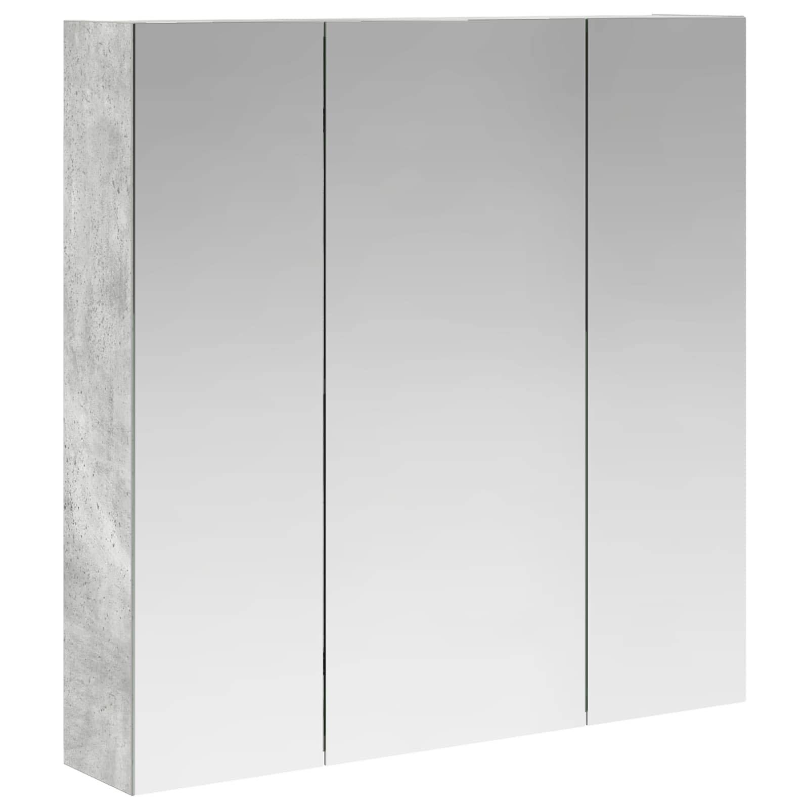vidaXL Badezimmerspiegelschrank Beton Grau 70 x 14,5 x 70 cm