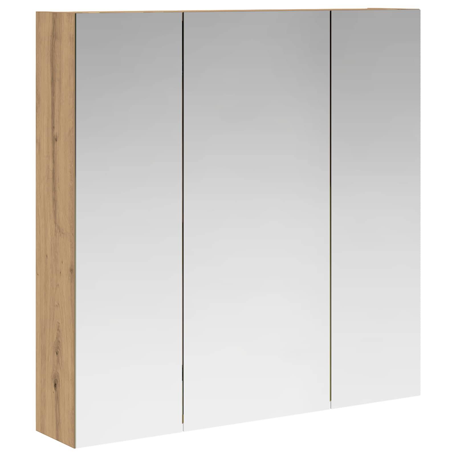 vidaXL Badezimmerspiegelschrank Kunsthandwerk Eiche 70 x 14,5 x 70 cm