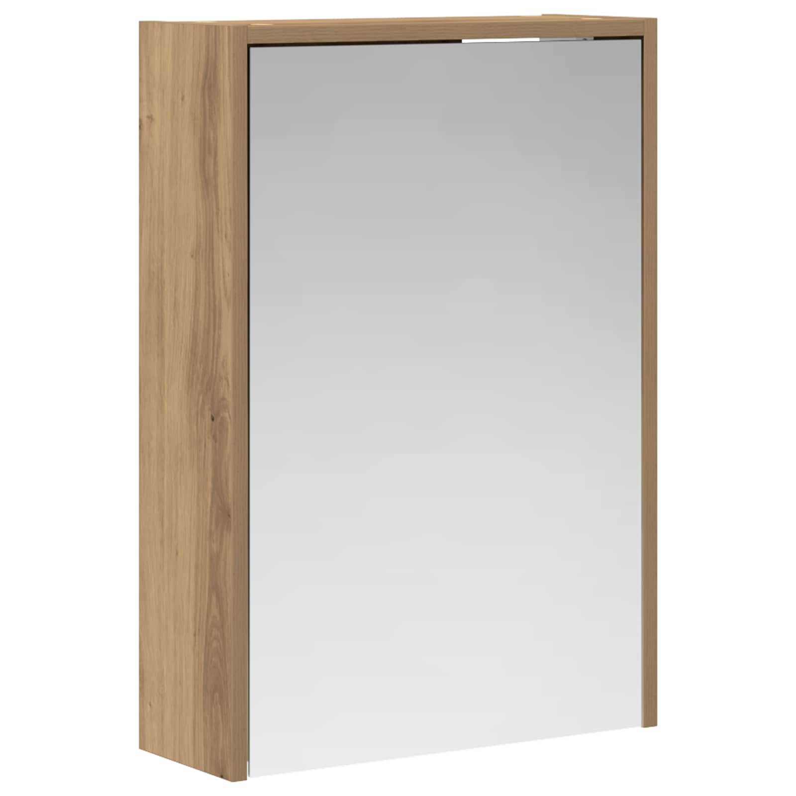 vidaXL Badezimmerspiegelschrank Kunsthandwerk Eiche 43 x 16 x 62.5 cm