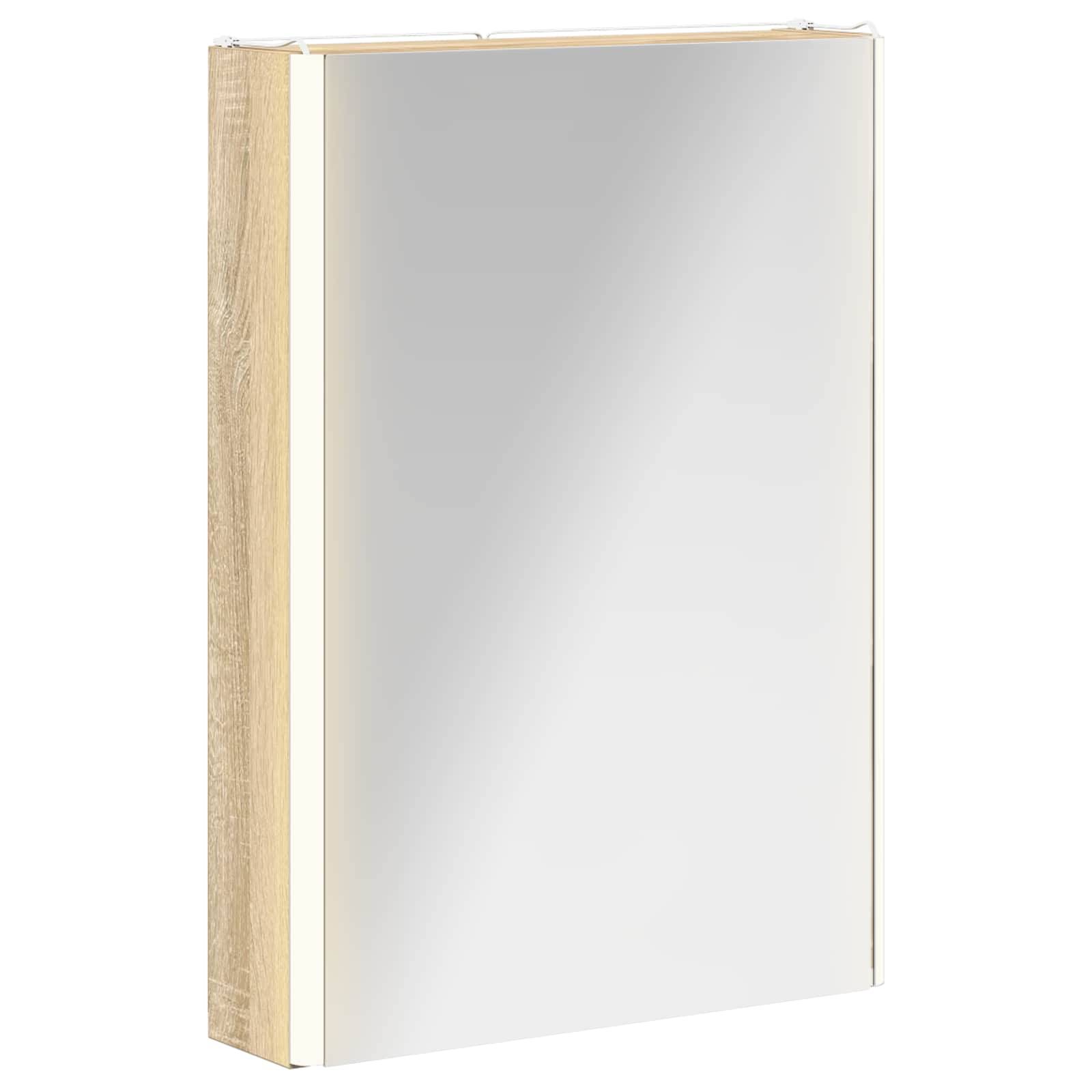 vidaXL Badezimmerspiegelschrank Sonoma-Eiche 43 x 11,5 x 60,5 cm