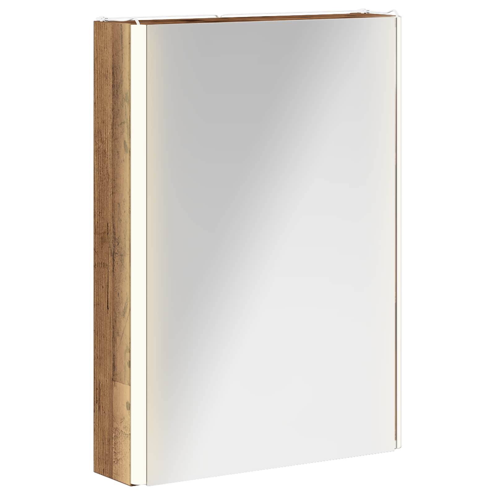 vidaXL Badezimmerspiegelschrank Altholz 43 x 11,5 x 60,5 cm