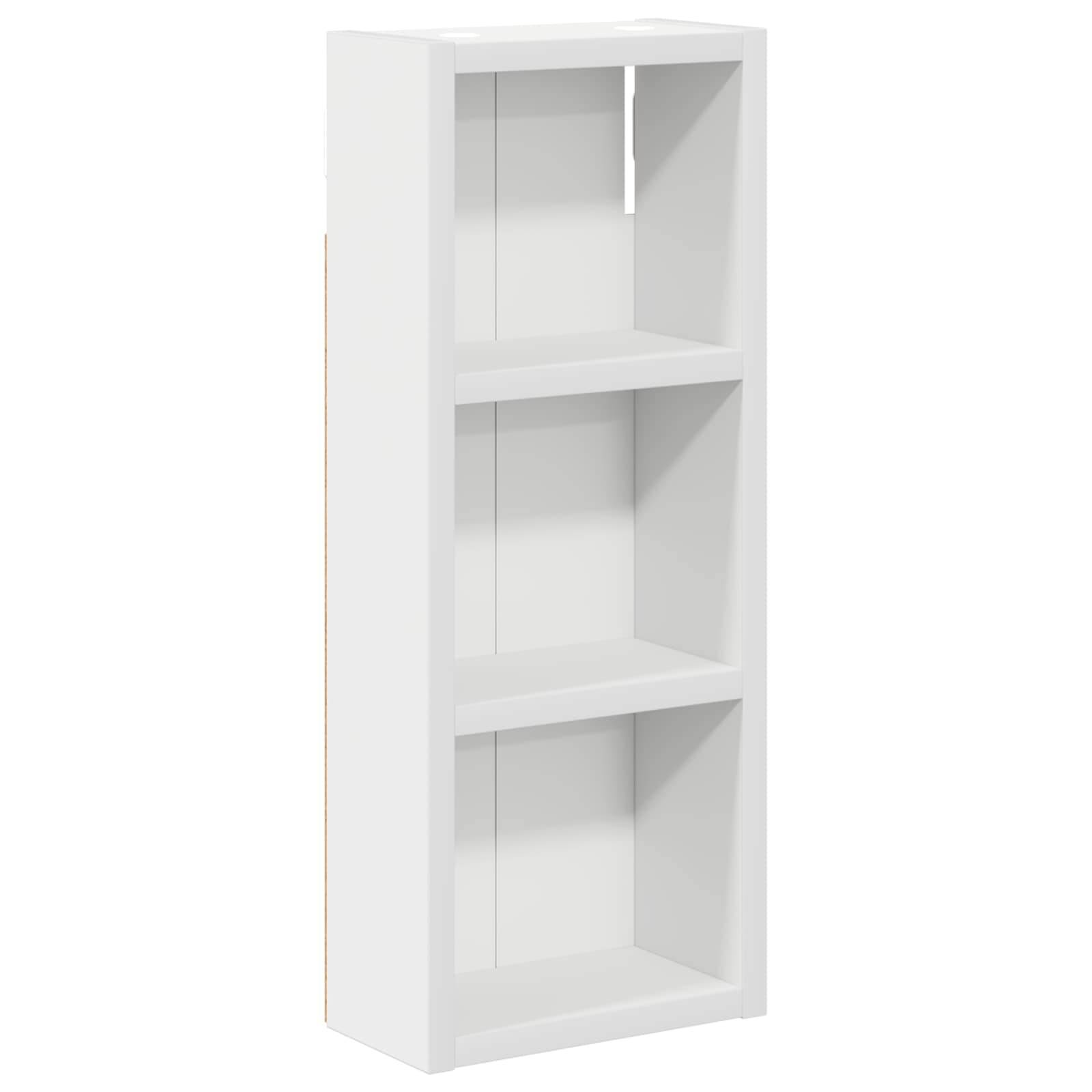 vidaXL Badezimmer-Wandschrank Weiß 20 x 10 x 50 cm Holzwerkstoff