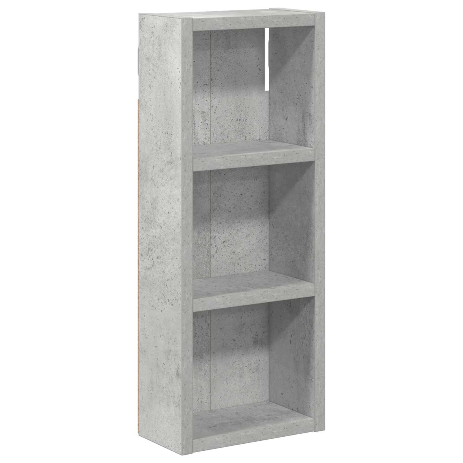 vidaXL Badezimmer-Wandschrank Betongrau 20 x 10 x 50 cm Holzwerkstoff