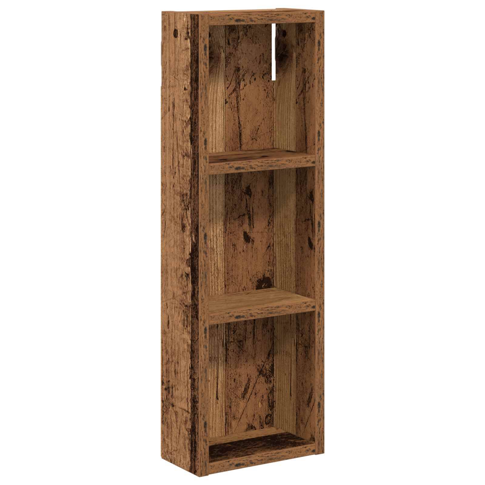 vidaXL Badezimmer-Wandschrank Altholz 20 x 10 x 60,5 cm Holzwerkstoff