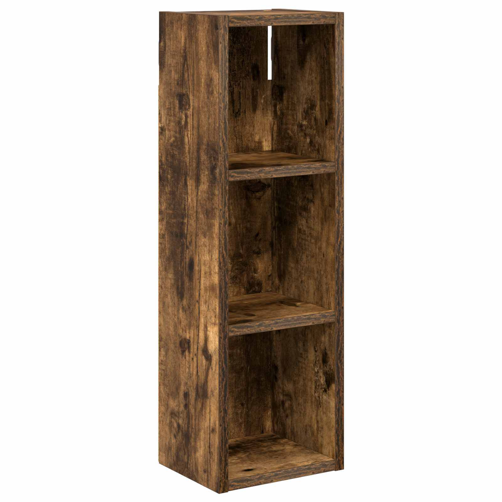 vidaXL Badezimmer-Wandschrank Geräucherte Eiche 20 x 16 x 62,5 cm