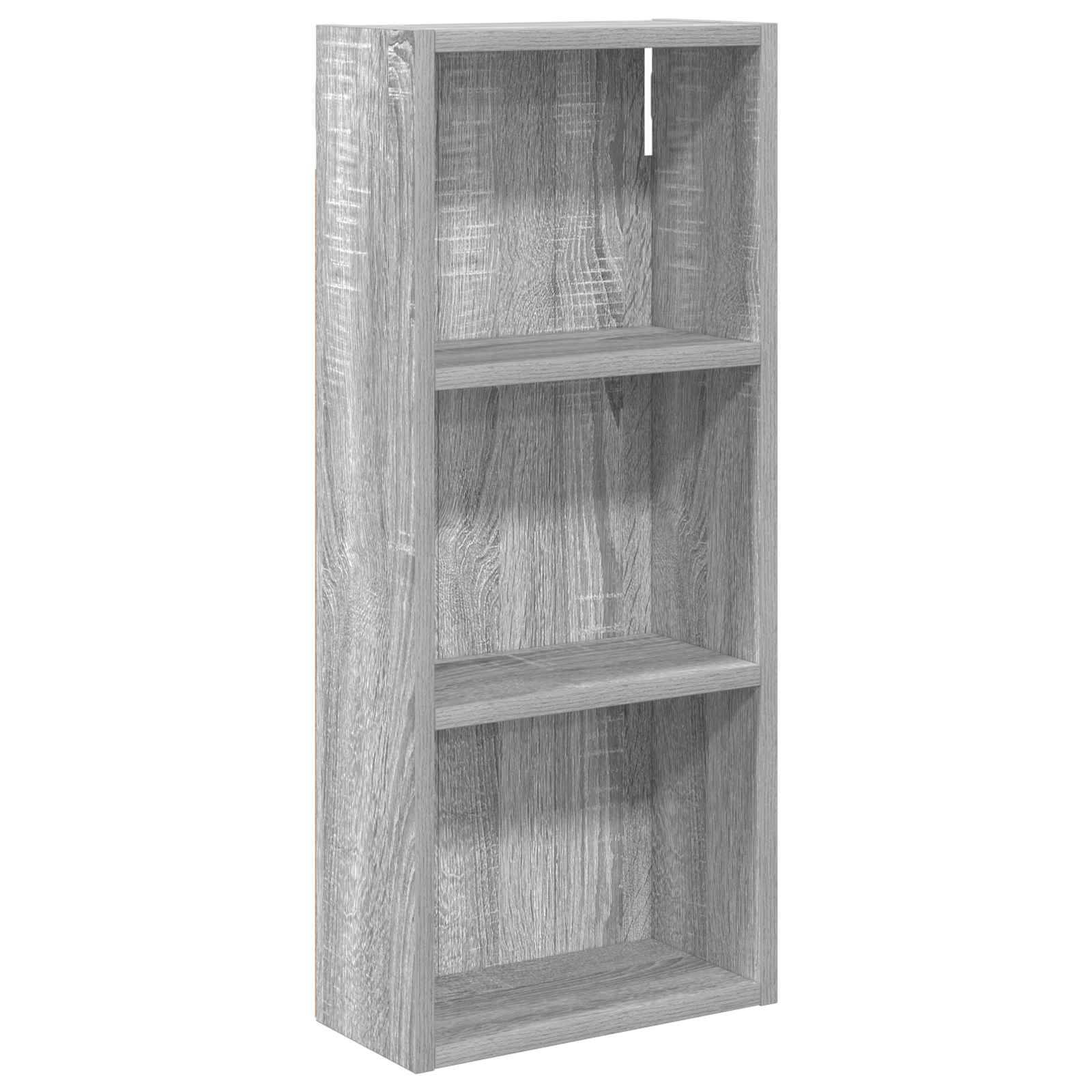 vidaXL Badezimmer-Wandschrank mit Regal Graues Sonoma 30 x 14 x 70 cm
